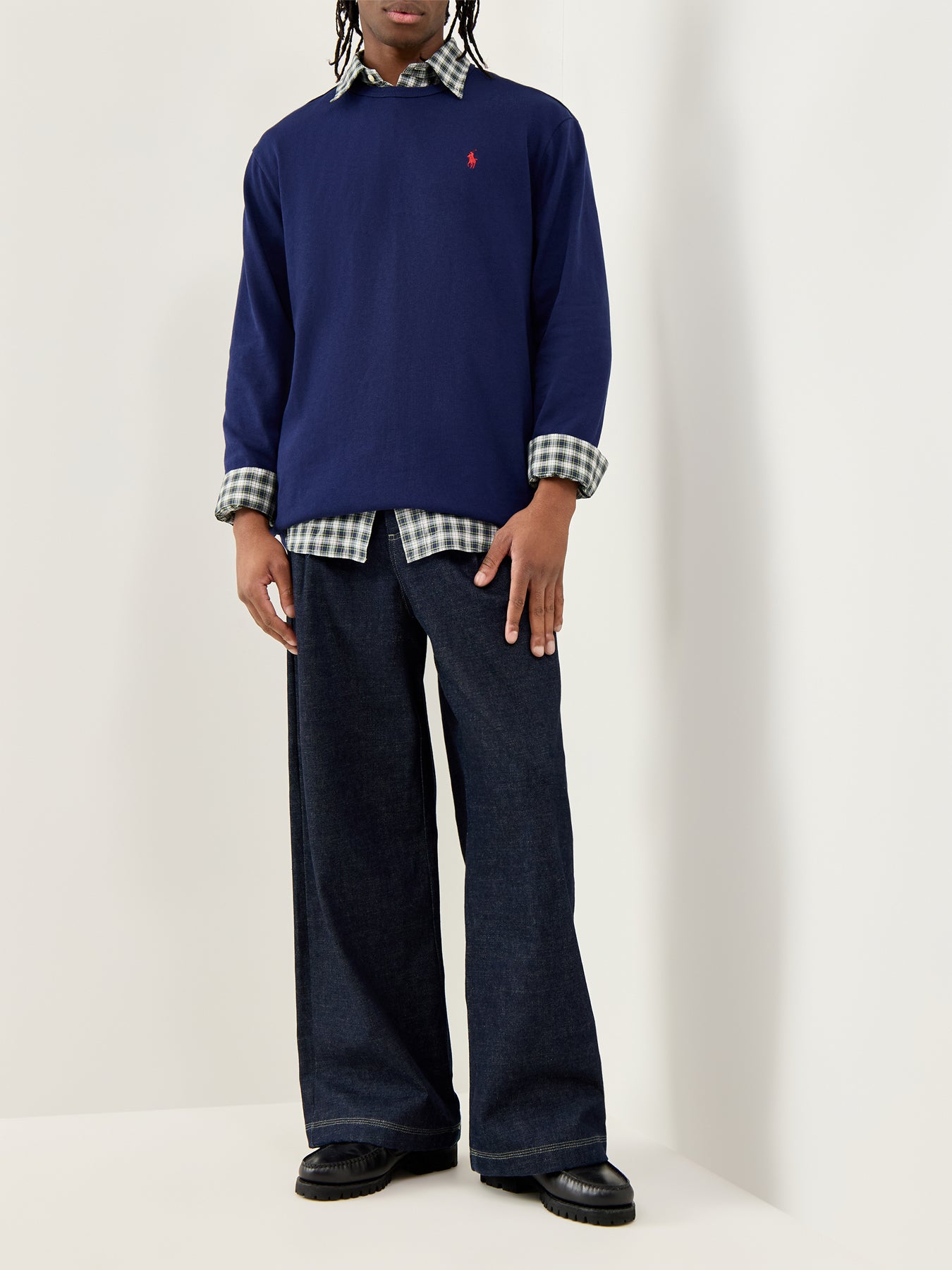 Long-Sleeve Jersey T-Shirt Navy