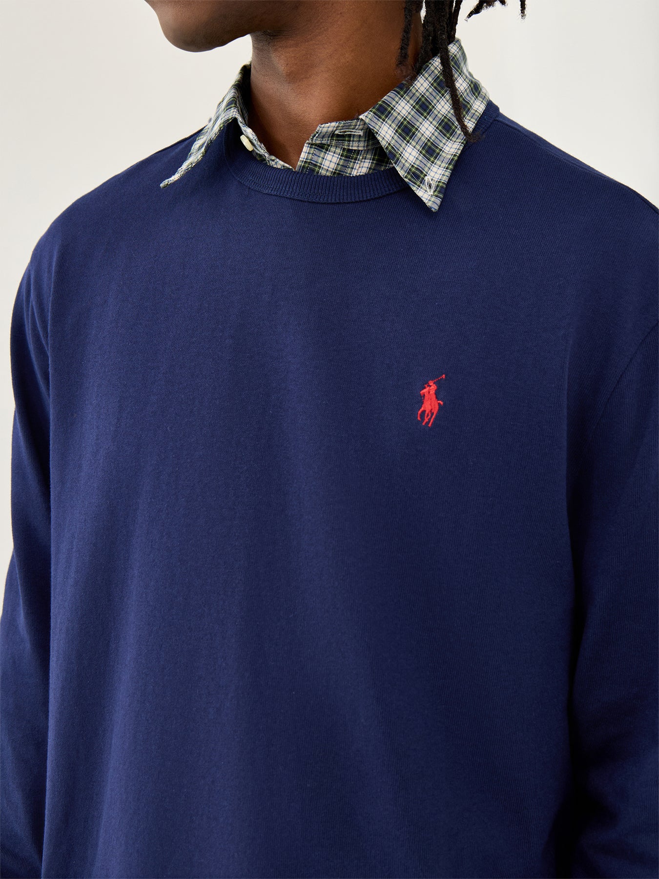 Long-Sleeve Jersey T-Shirt Navy