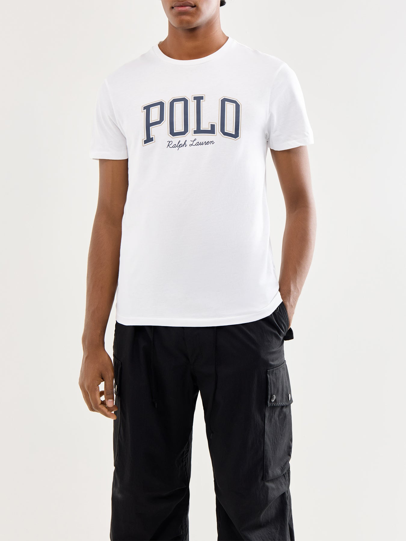 Polo Short Sleeves Cotton Tee White