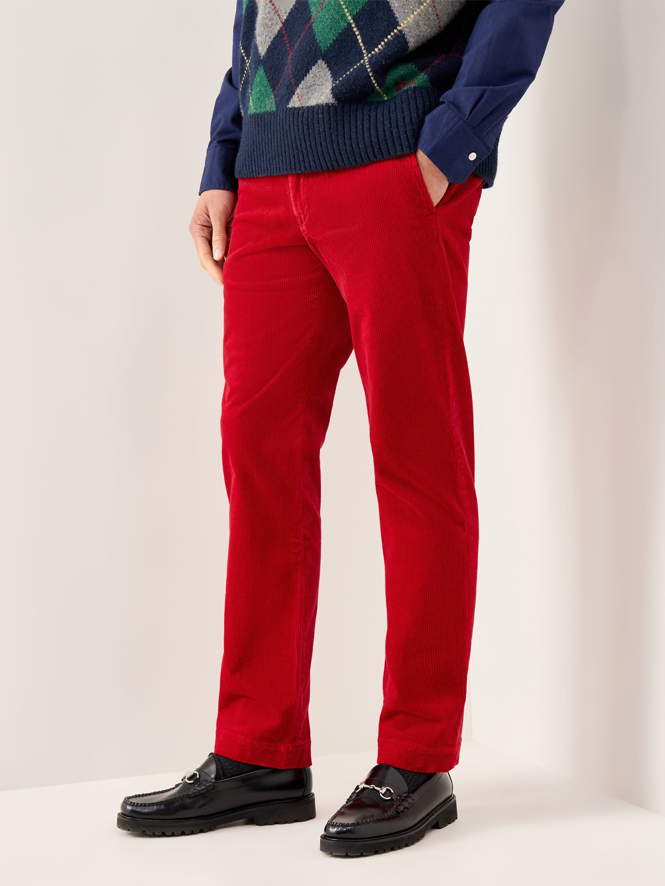 Bedford Cord Pants Red