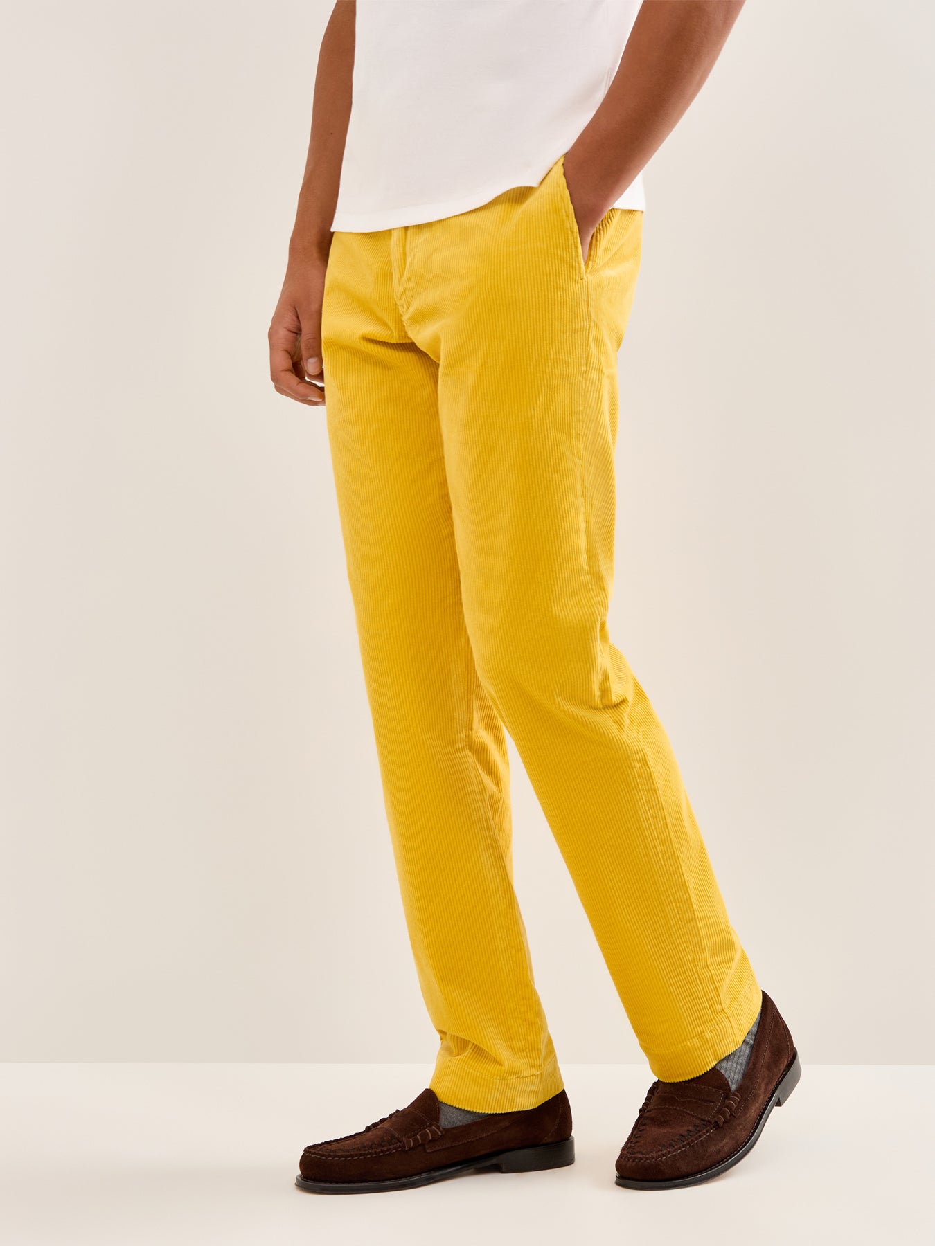 Bedford Cord Trousers Yellow