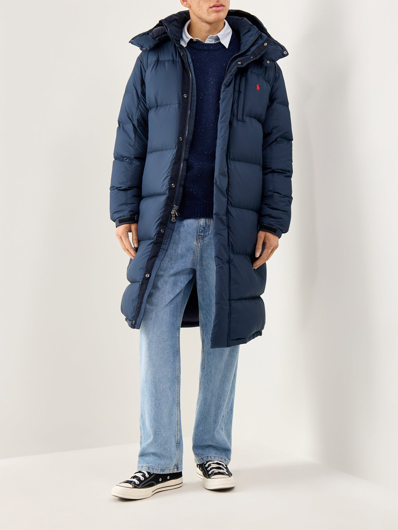 Gorham Long Puffer Jacket Navy