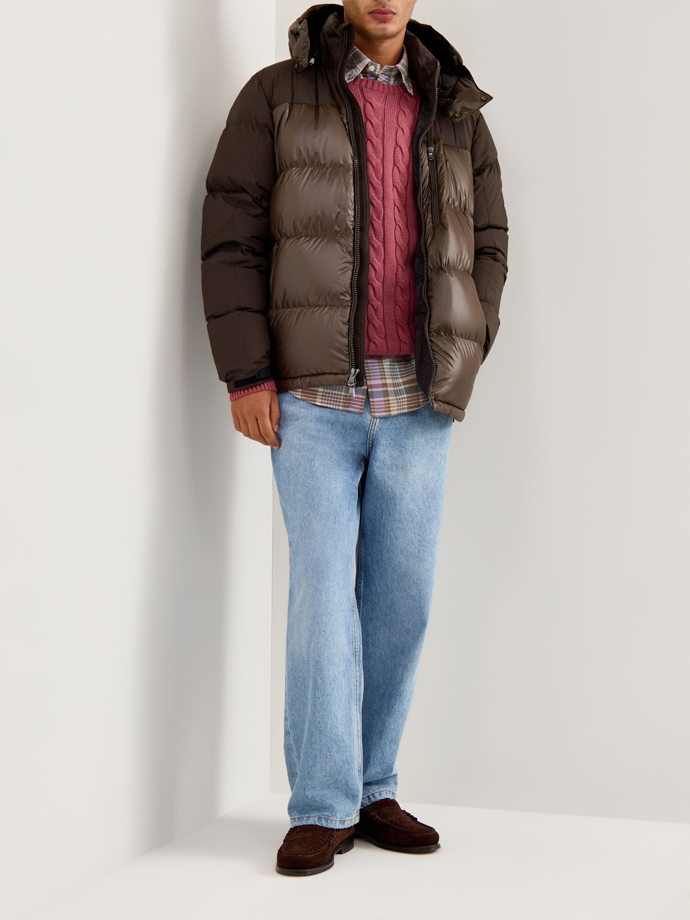Gorham Gloss Puffer Jacket Brown