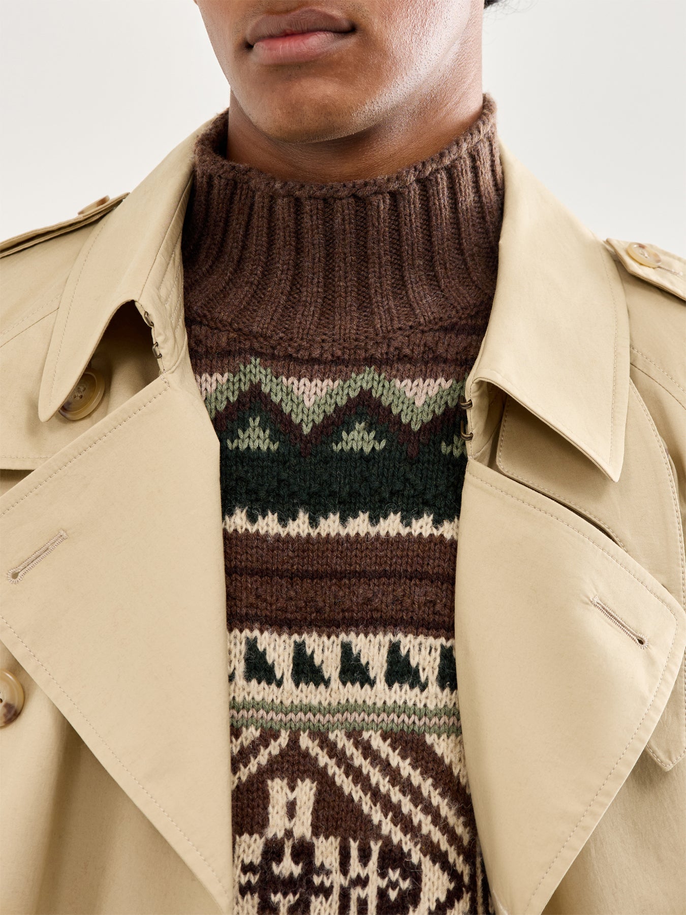 Skiers Wool Jumper Brown