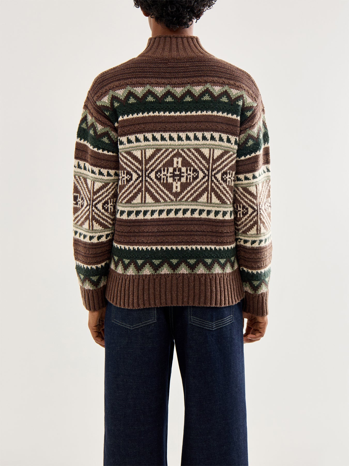 Skiers Wool Jumper Brown