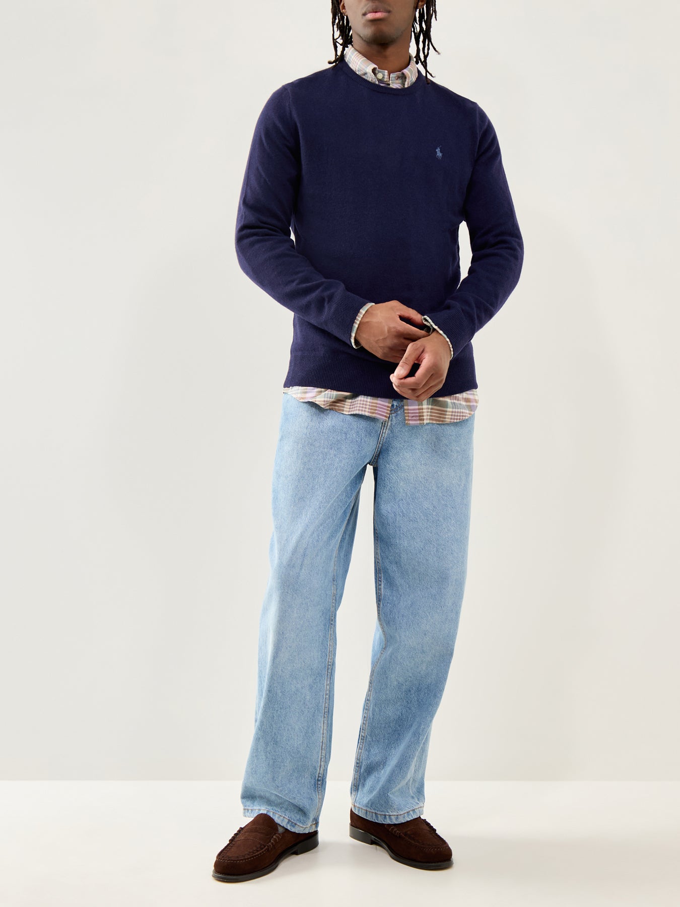 Merino Wool Jumper Hunter Navy
