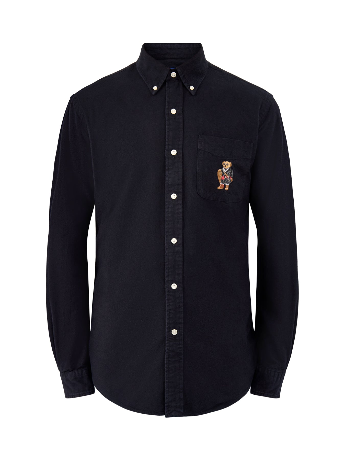 Brushed Oxford Shirt Black