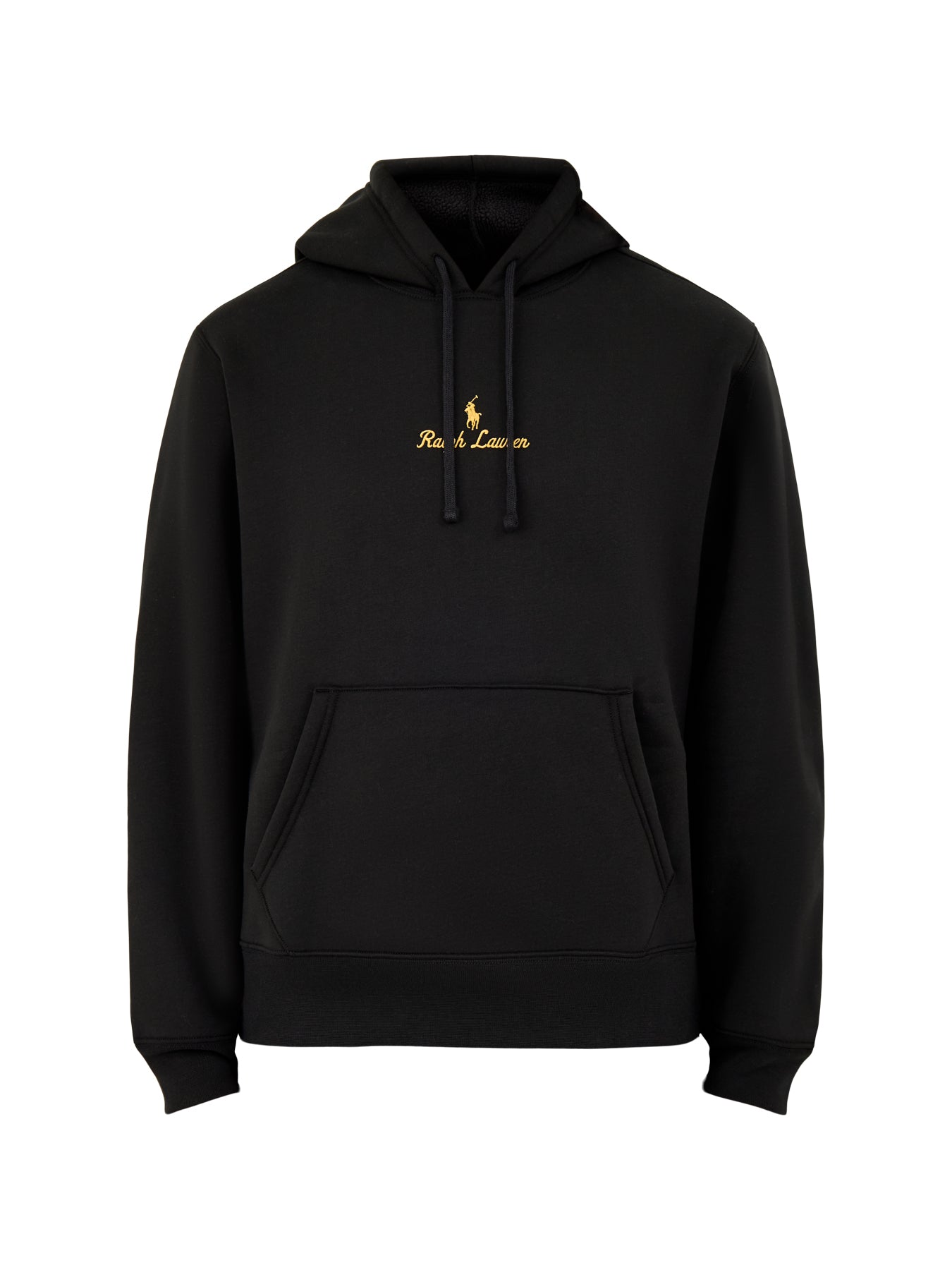 Gold Logo Hoodie Black