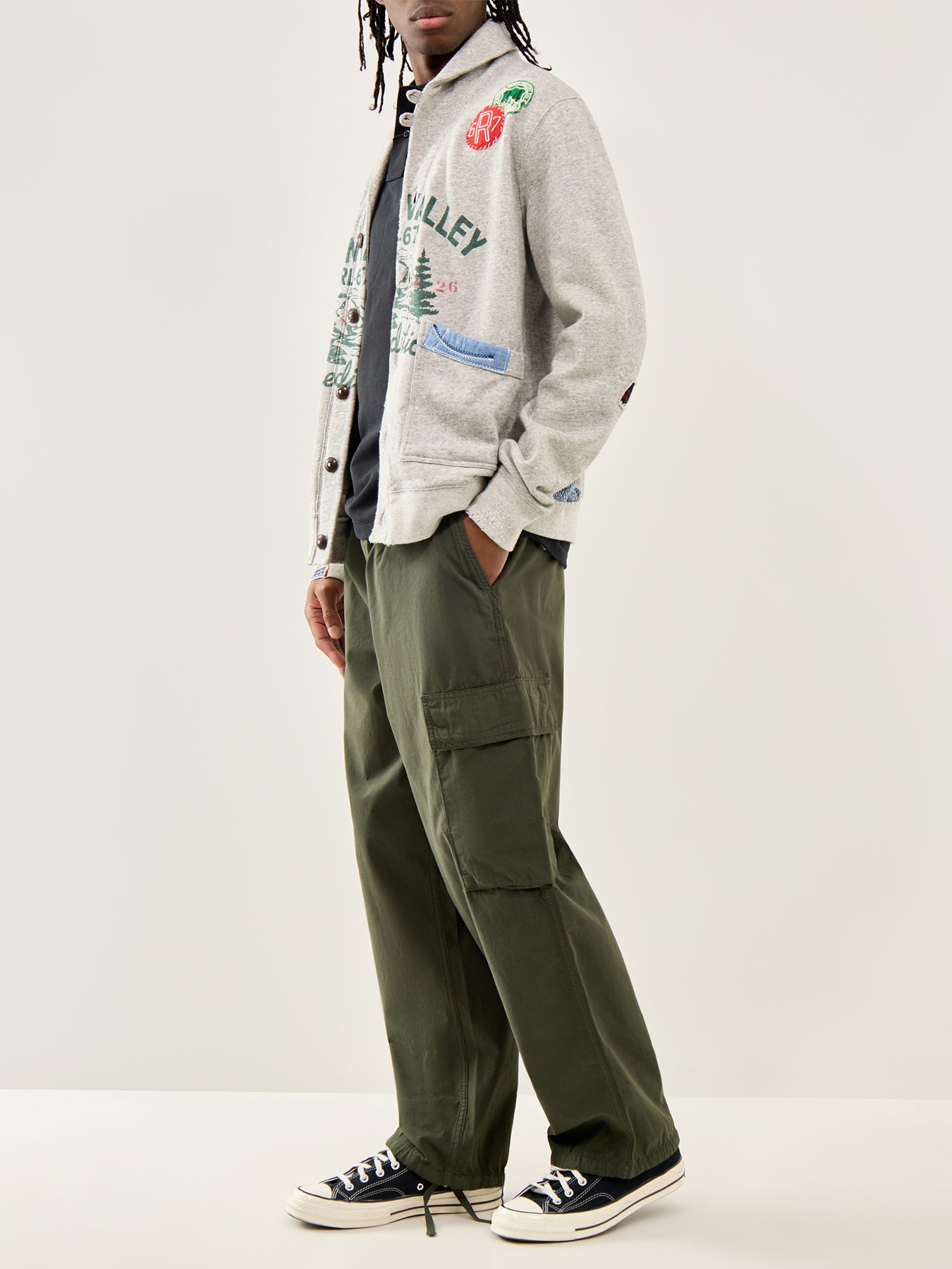 Shawl Neck Cardigan Grey