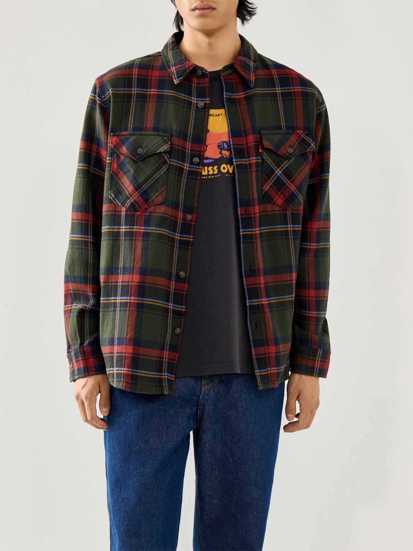 Relaxed Fit Western Check Shirt Herman Plaid Duff