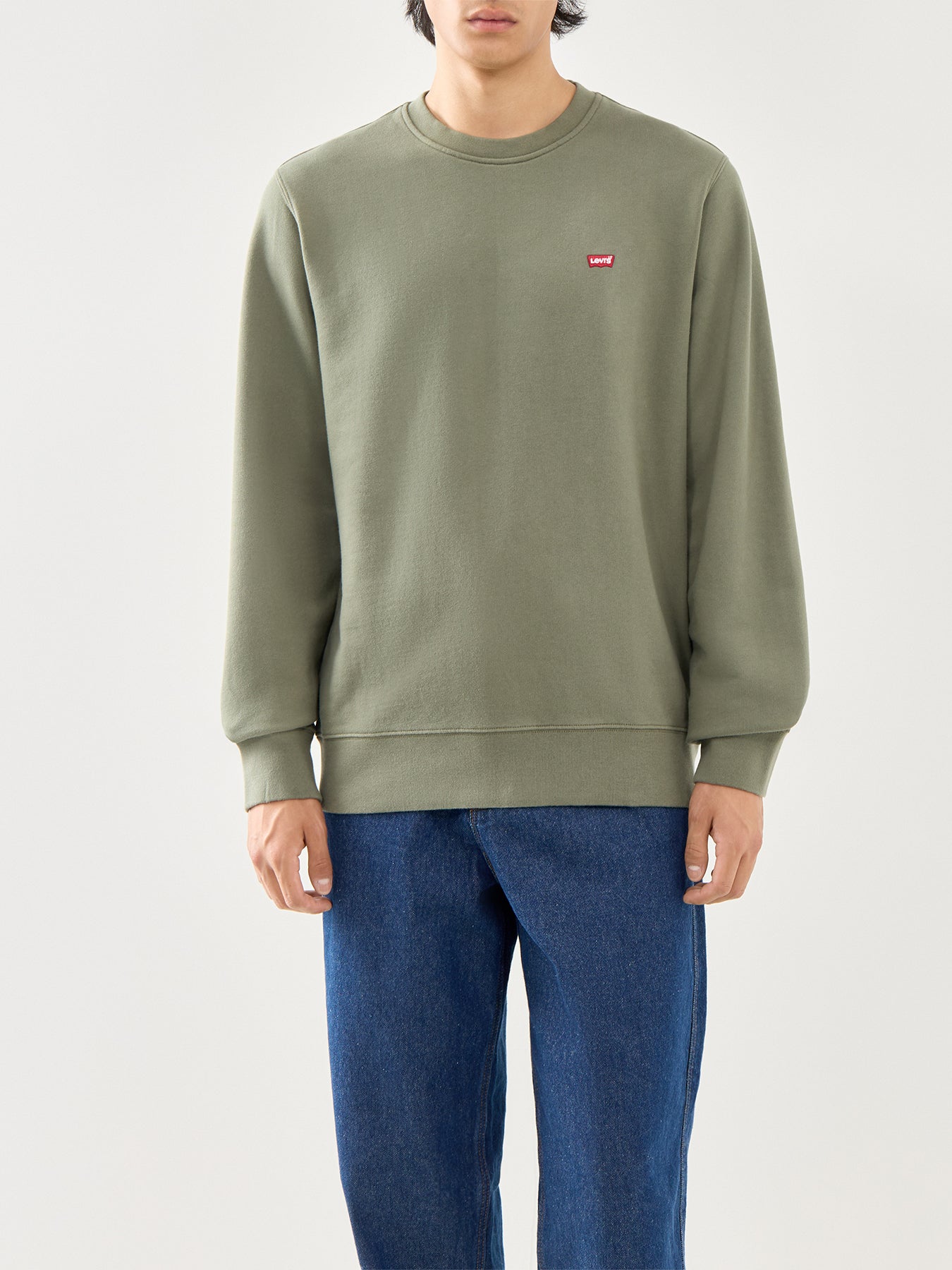Cotton Olive Housemark Logo Crewneck