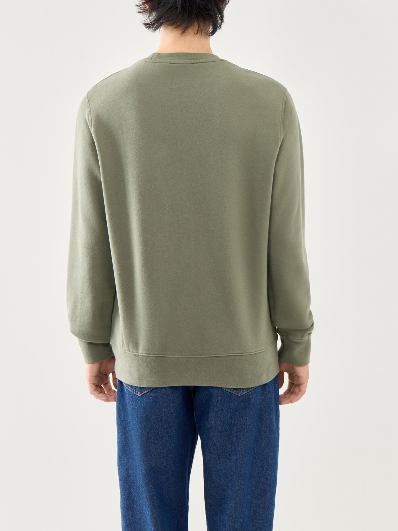 Cotton Olive Housemark Logo Crewneck