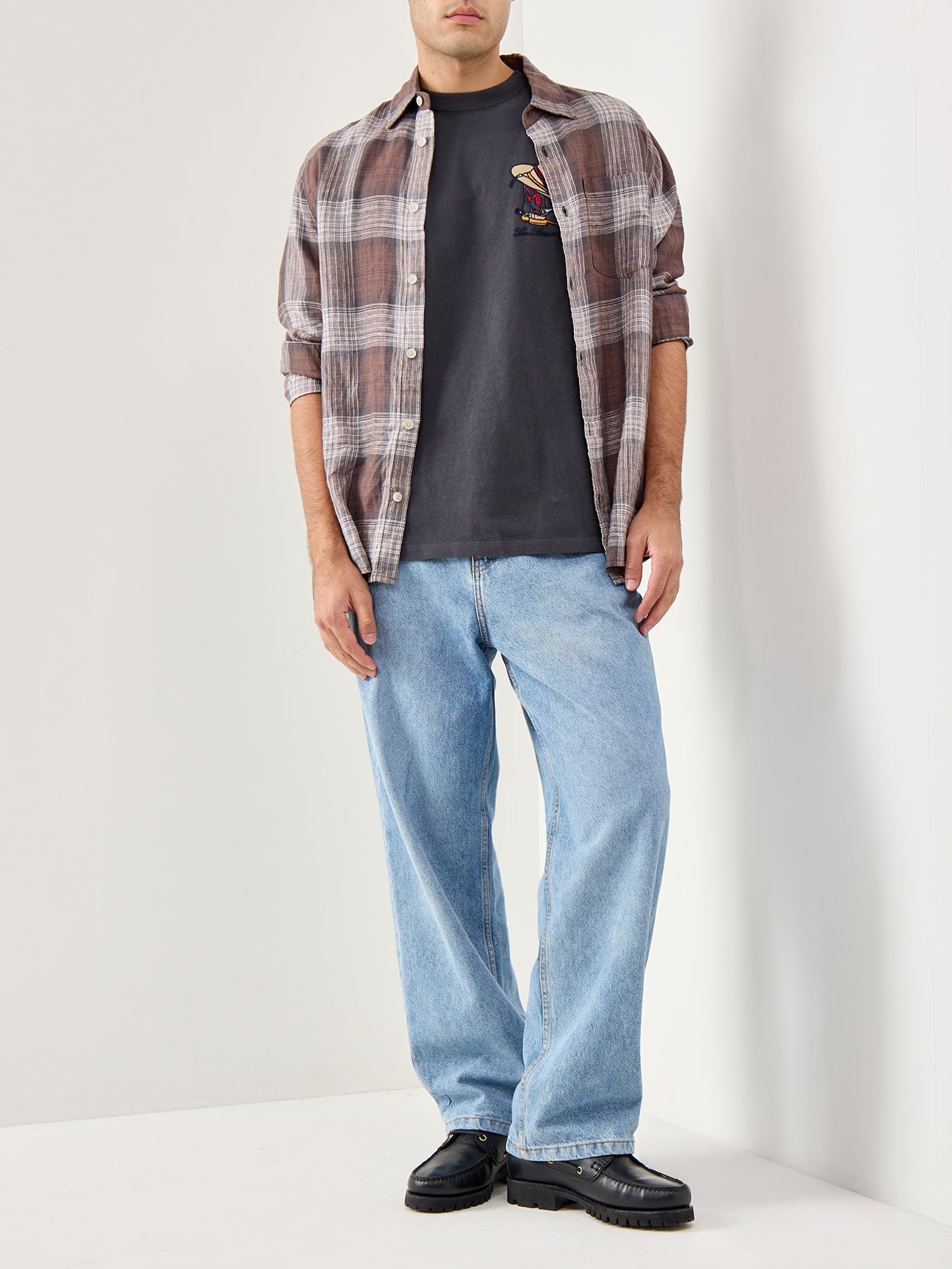 Vintage Fit Graphic Tee Horseshoe Bison