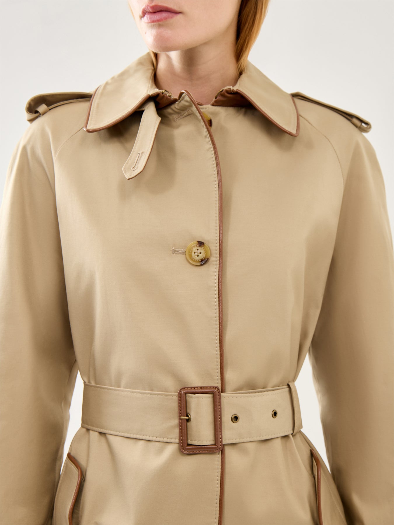 Short Trench Belted Coat