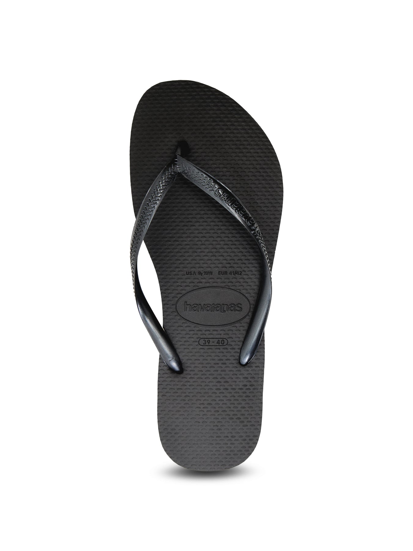 Slim Black Sandal
