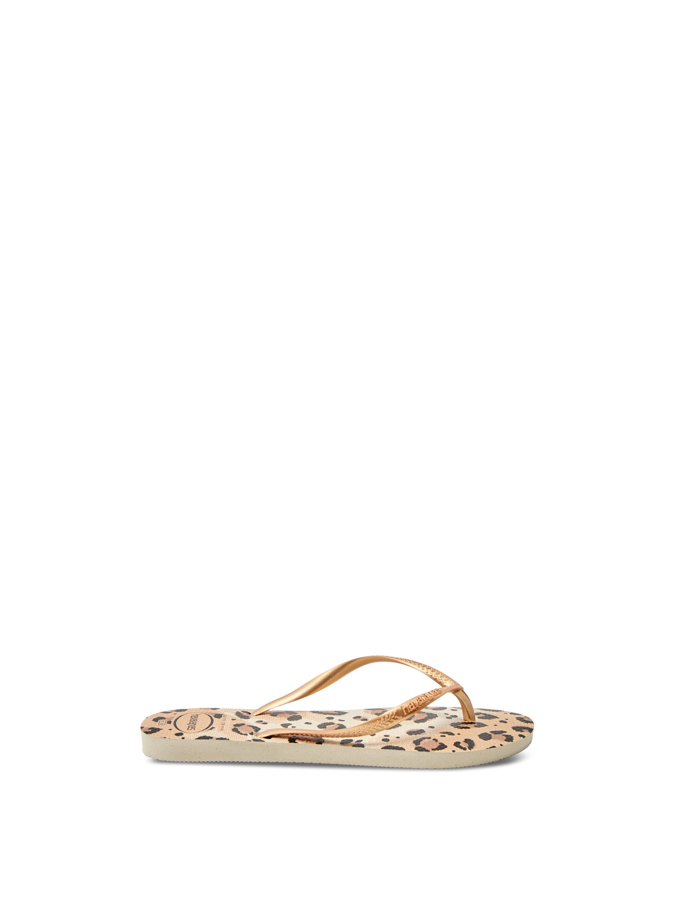 Slim Animal Print Beige Sandal