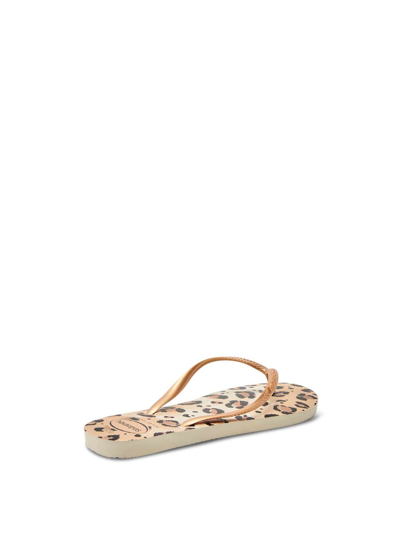 Slim Animal Print Beige Sandal