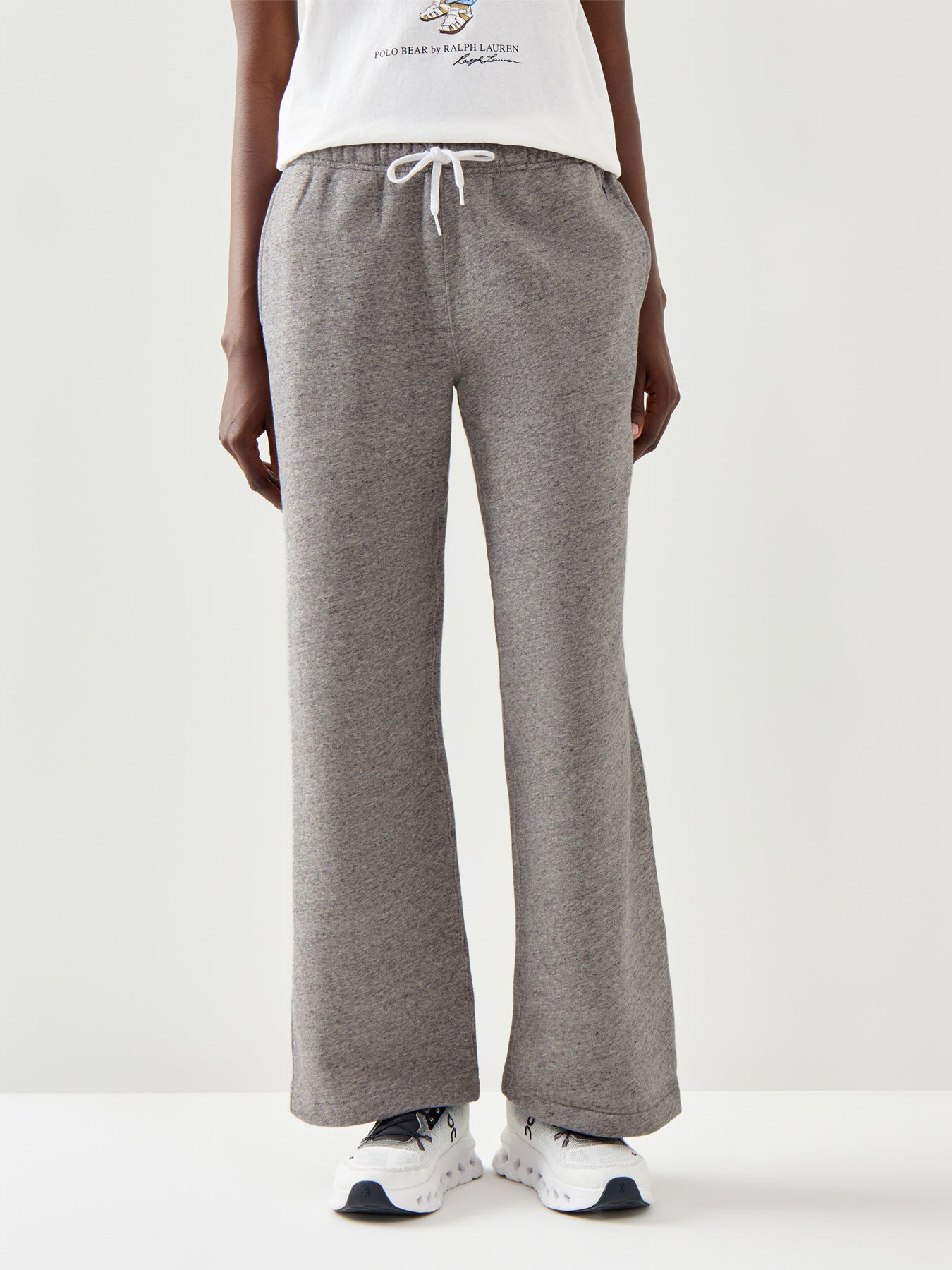 Knit Open Bottom Sweatpant Pants