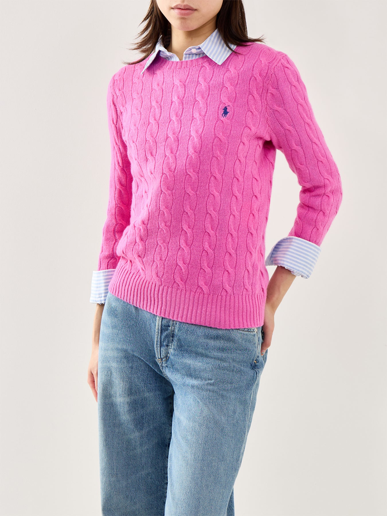 Julianna Long Sleeve Pullover Pink Lace