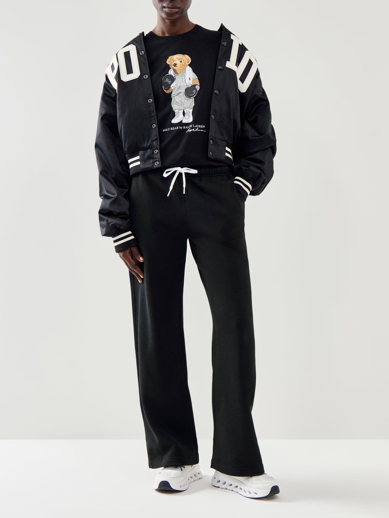 Knit Open Bottom Sweatpant Pants