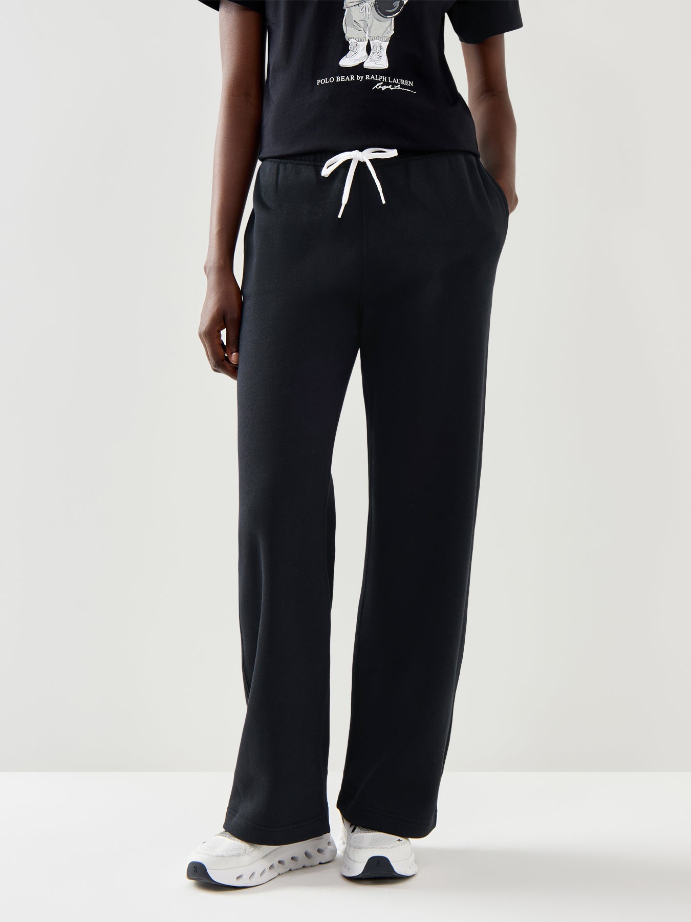 Knit Open Bottom Sweatpant Pants