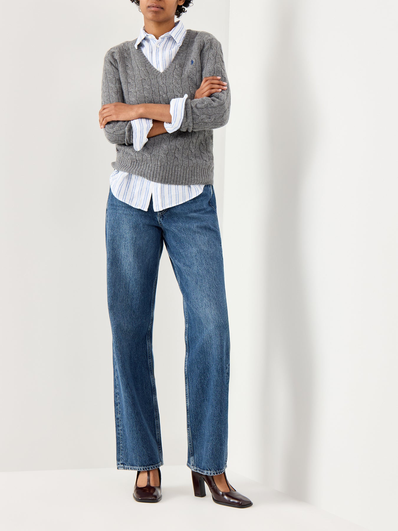 Kimberly Long Sleeve Pullover Grey