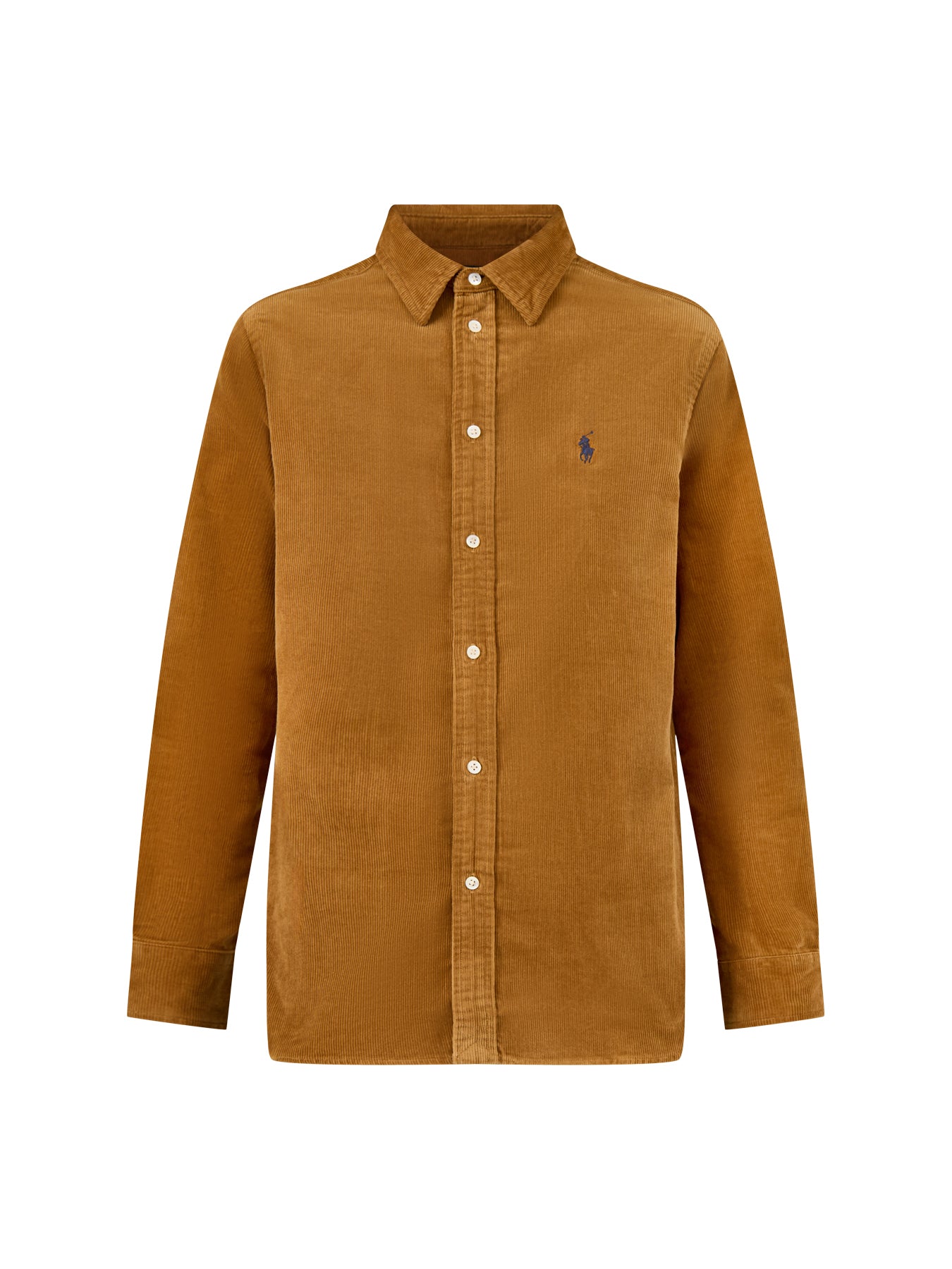 Cord Long Sleeve Shirt Tan