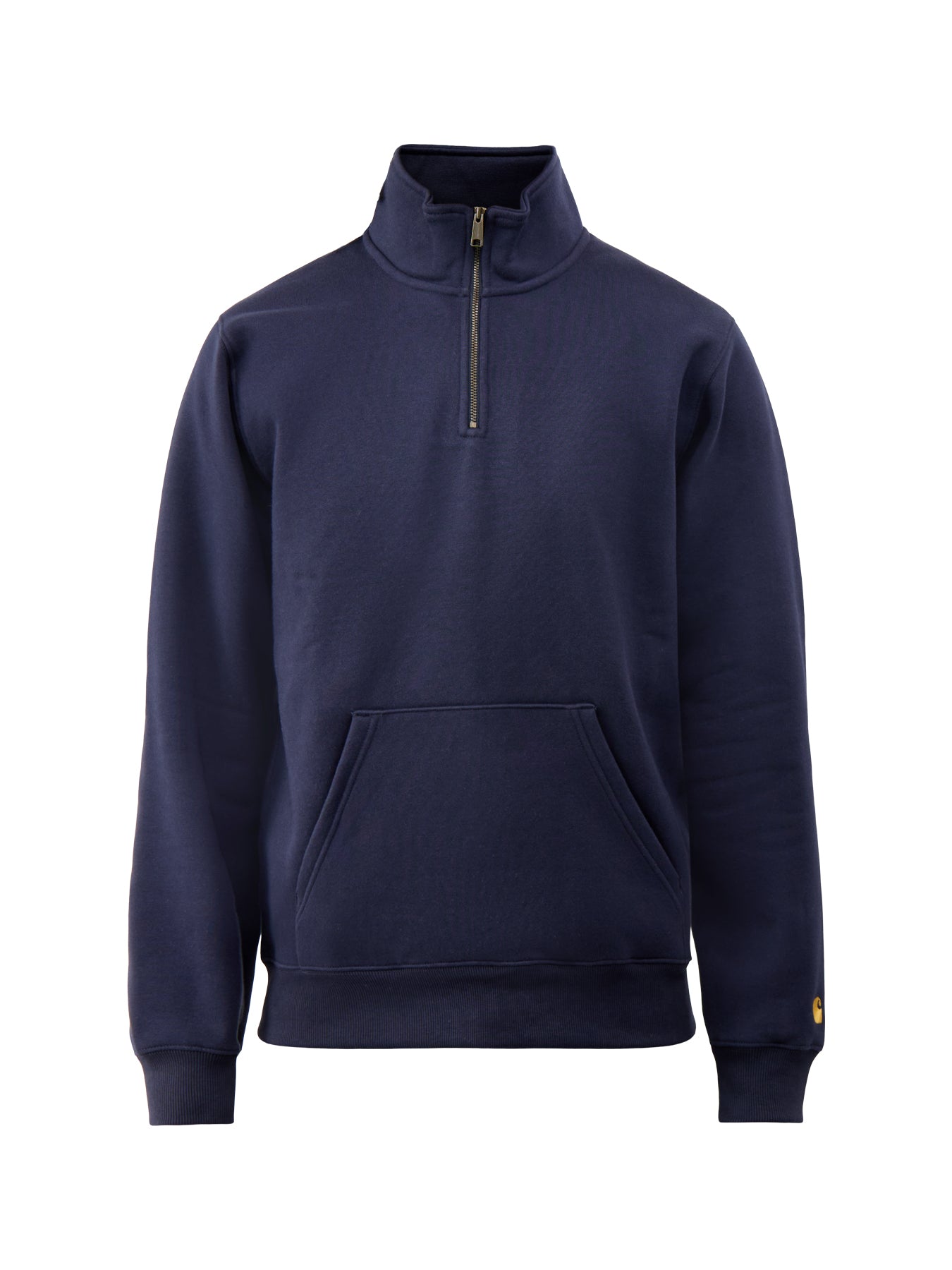 Chase Neck Zip Sweat Dark Navy Gold