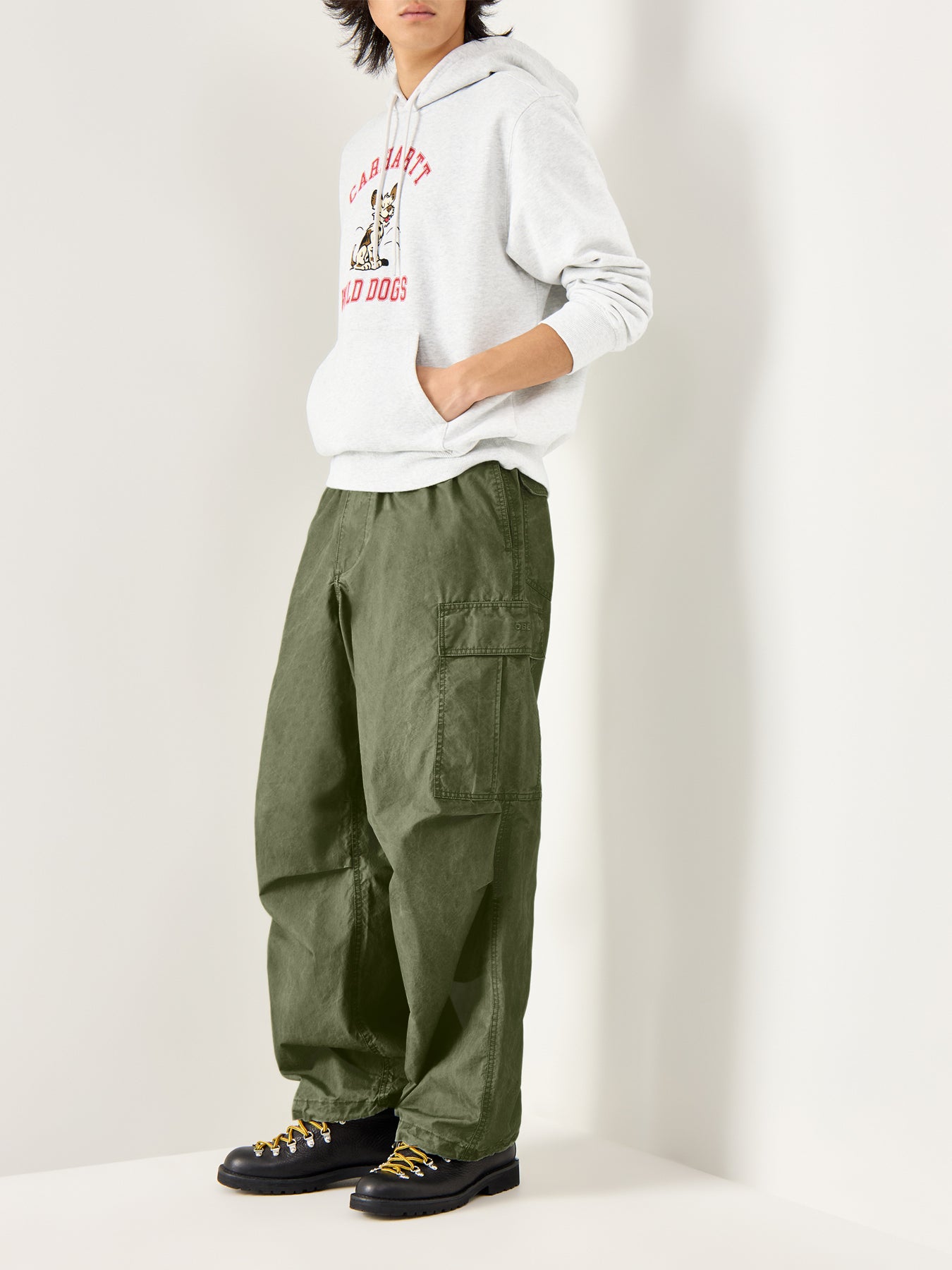 Wild Dog Hooded Sweat Grey