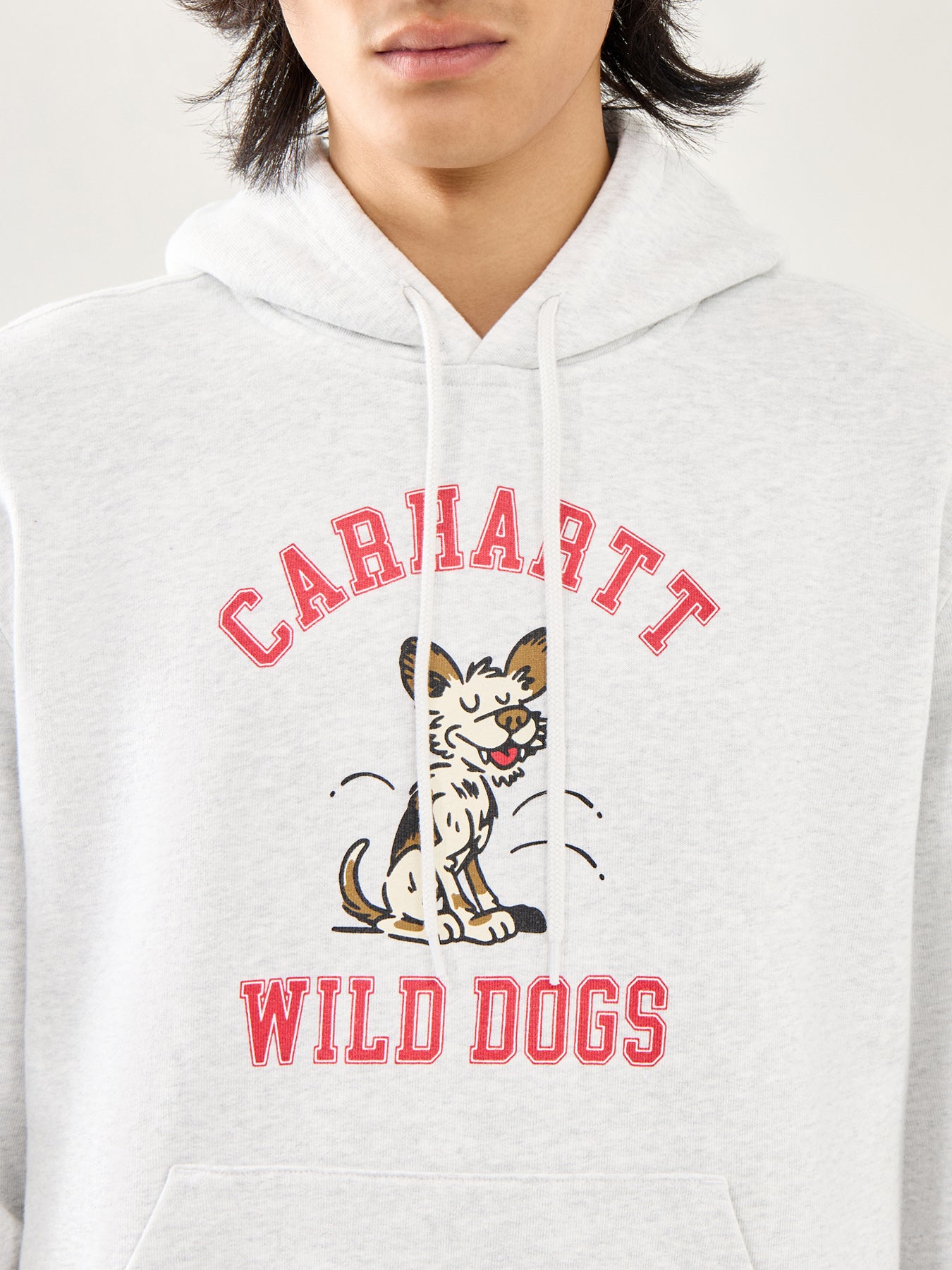 Wild Dog Hooded Sweat Grey
