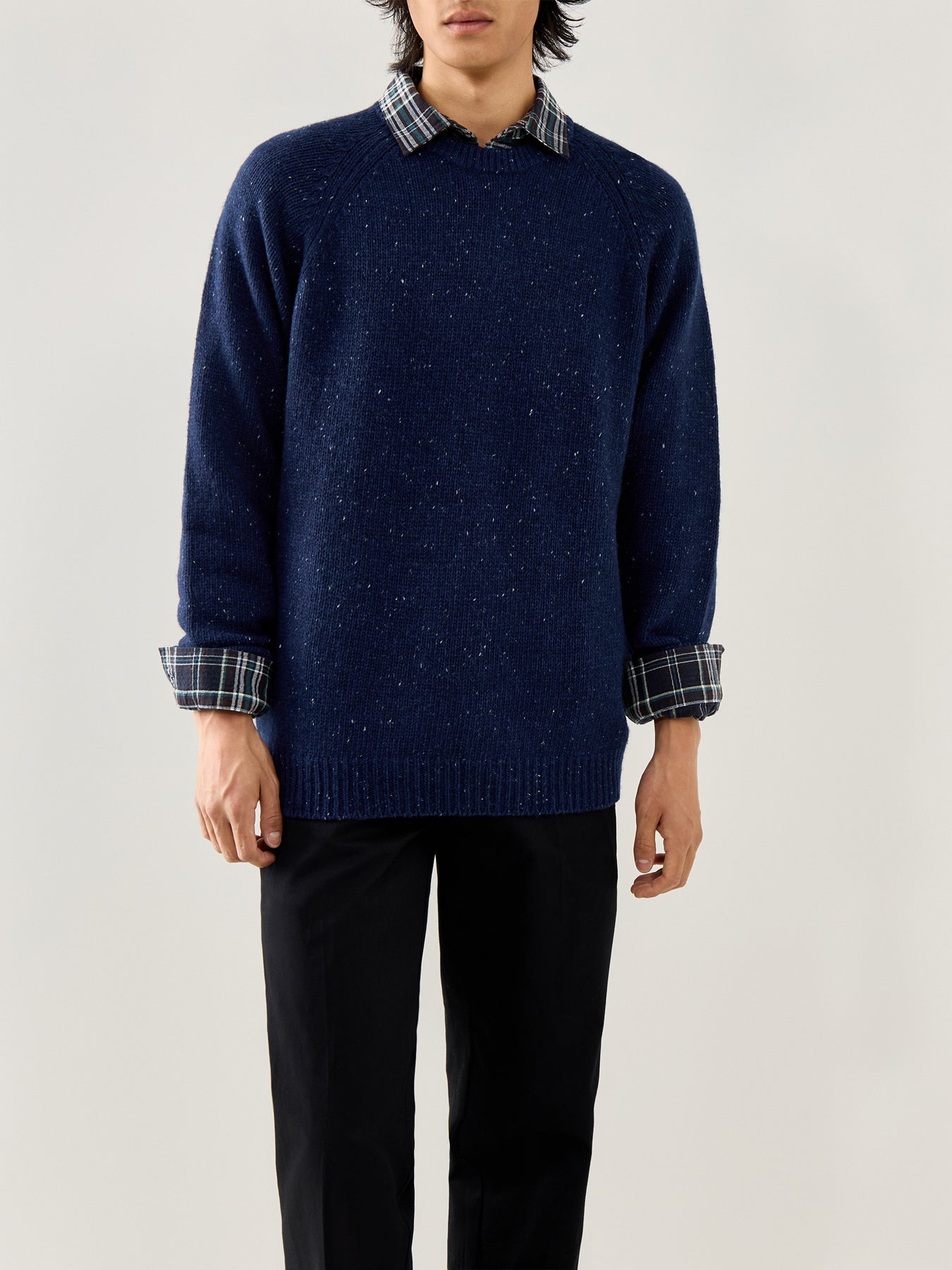 Anglistic Wool Sweater Grey