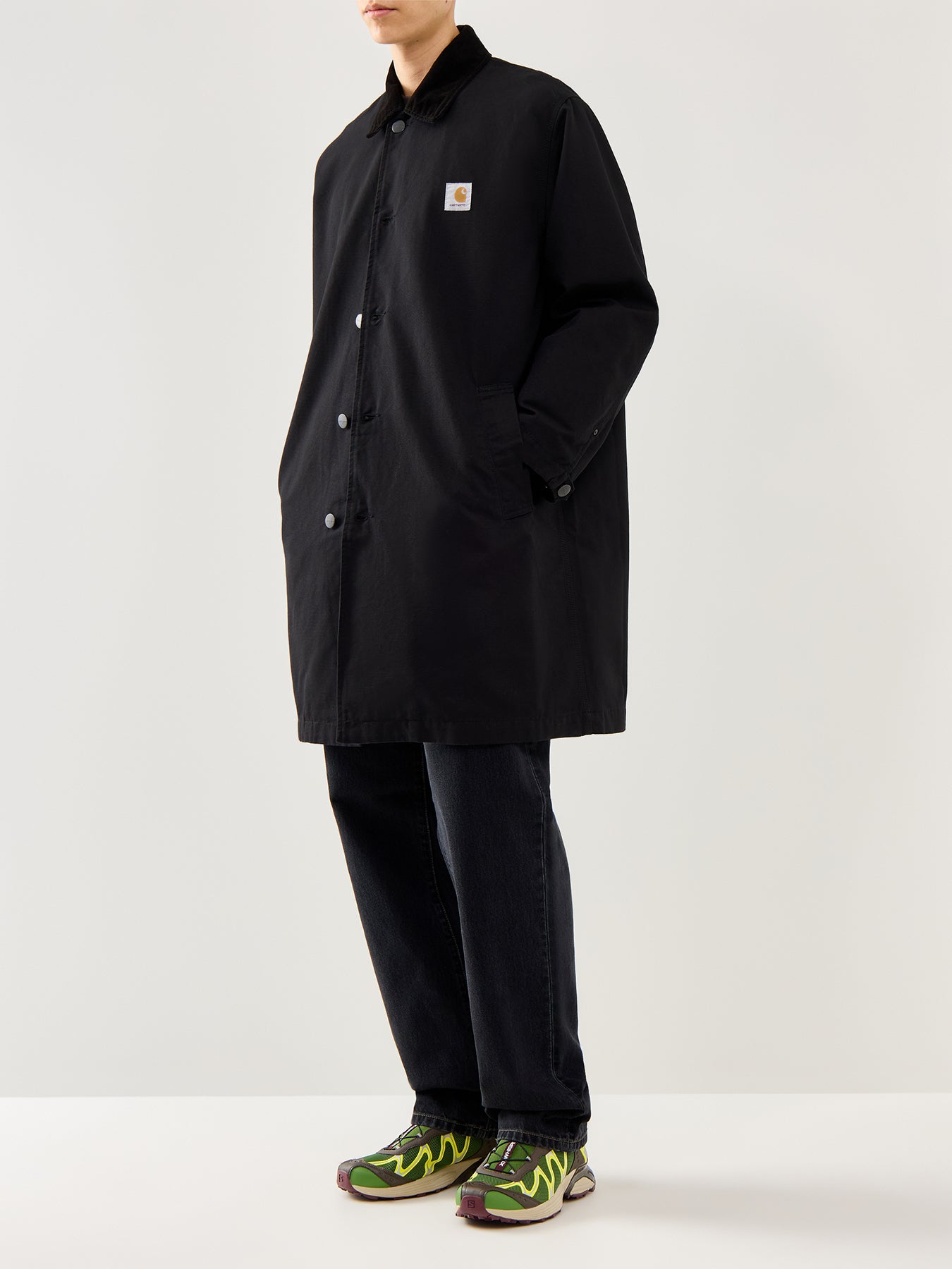 Webster Cotton Coat Black