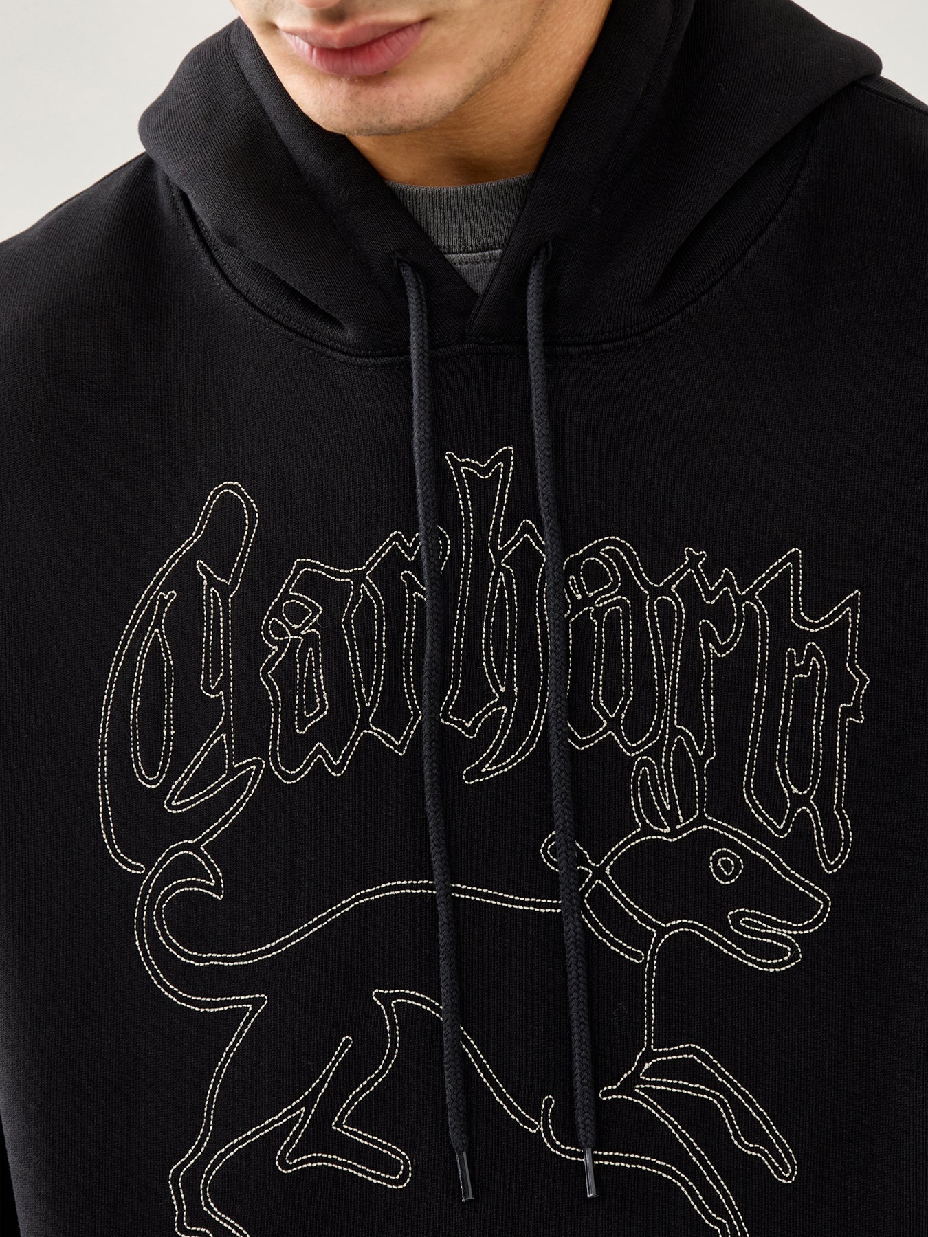 Hooded Hackwork Sweatshirt