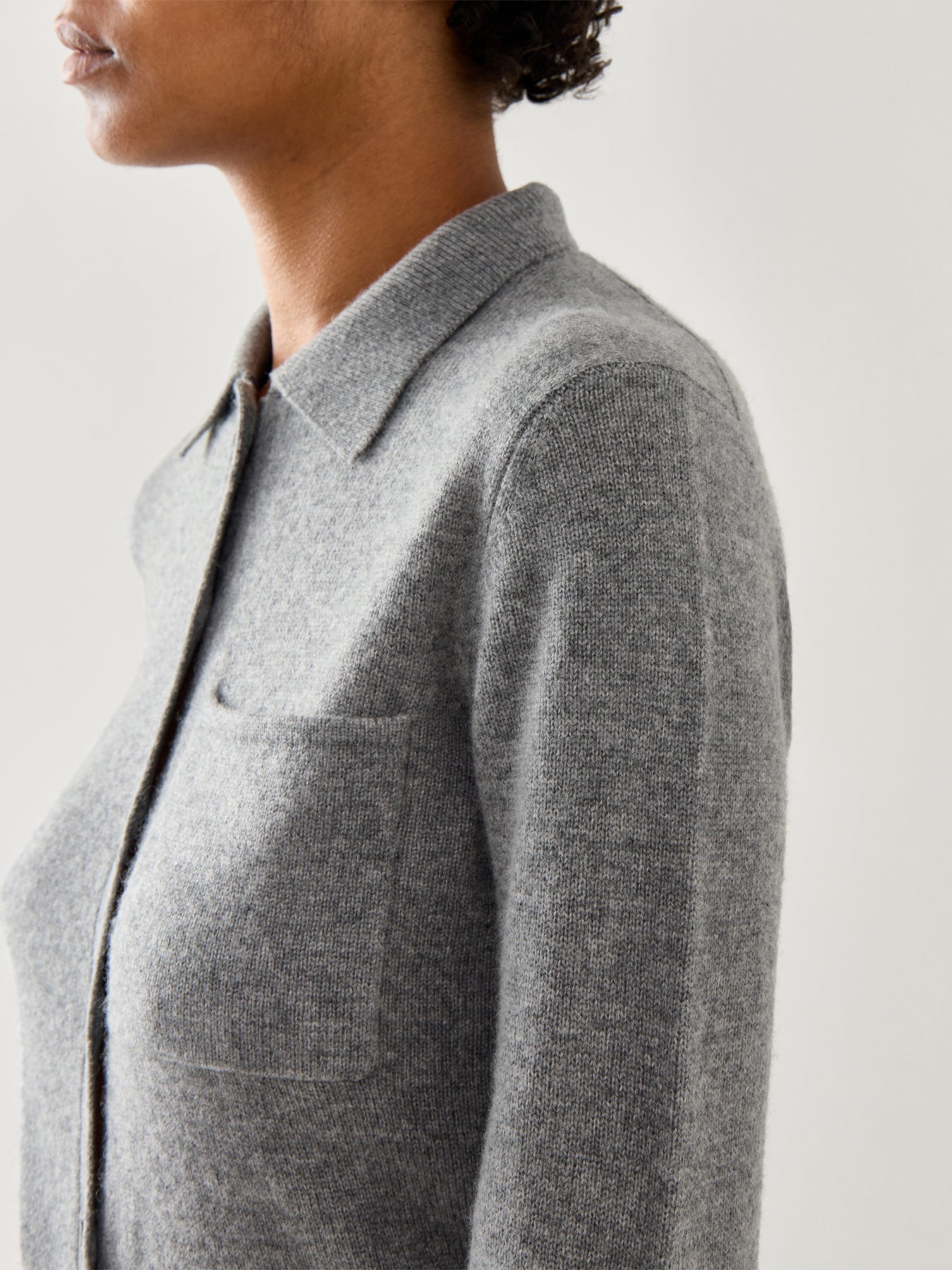 Sport Quero Polo Button Down Knitwear Grey