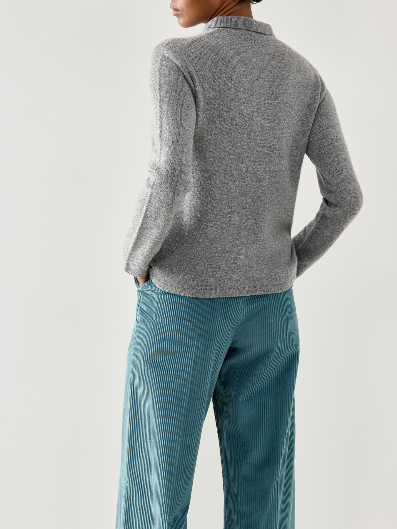 Sport Quero Polo Button Down Knitwear Grey