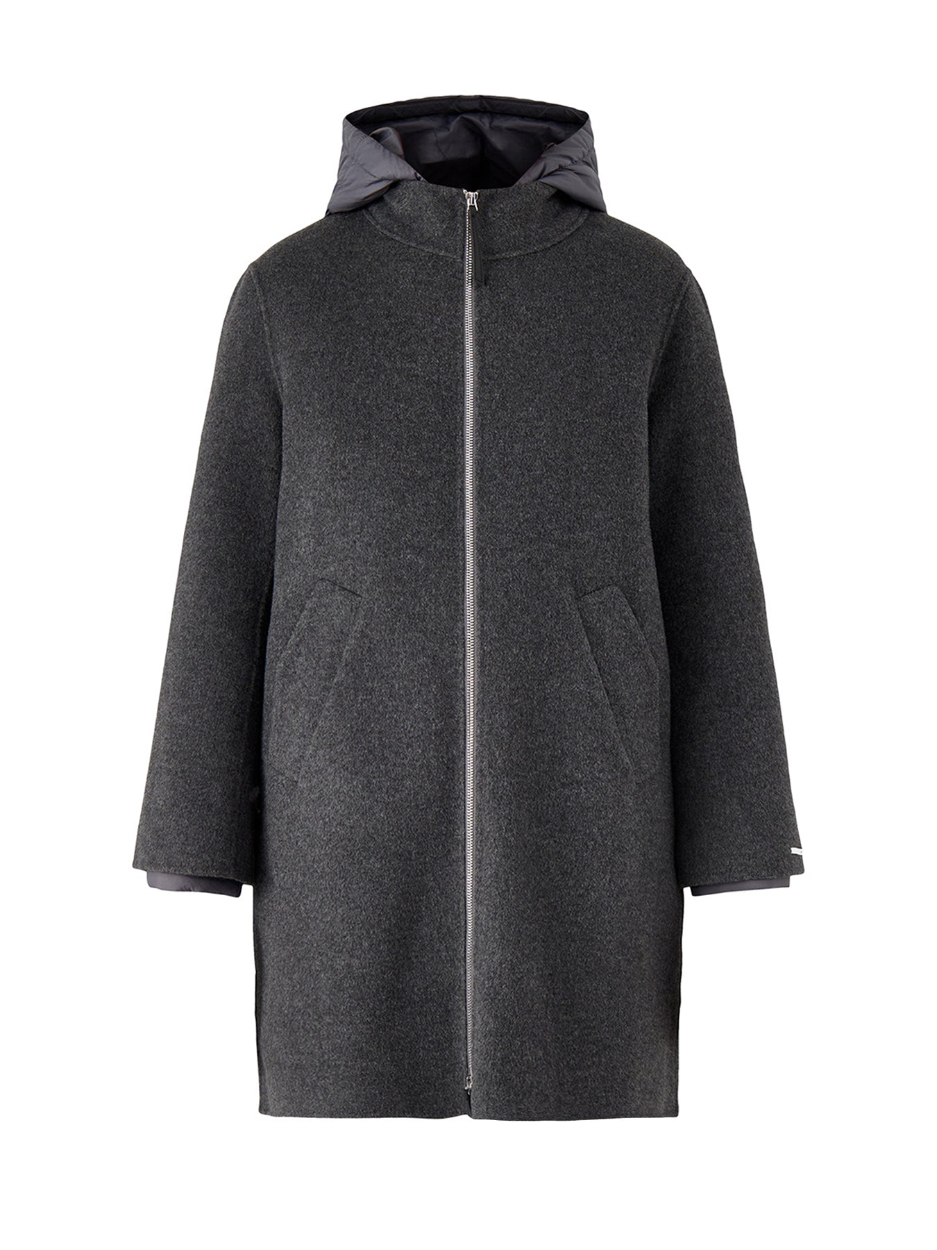 Marella Sport Moriana Coat With Hood Grey