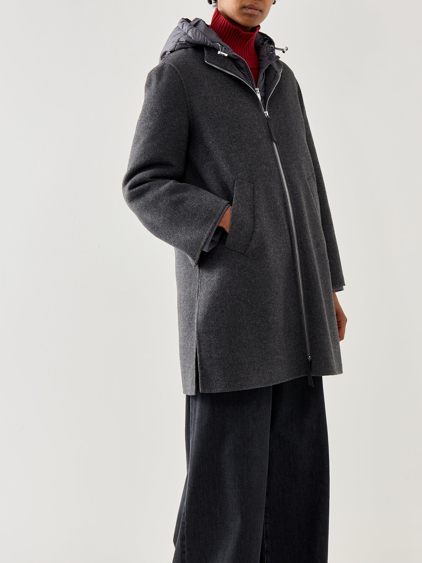 Marella Sport Moriana Coat With Hood Grey – Fenwick