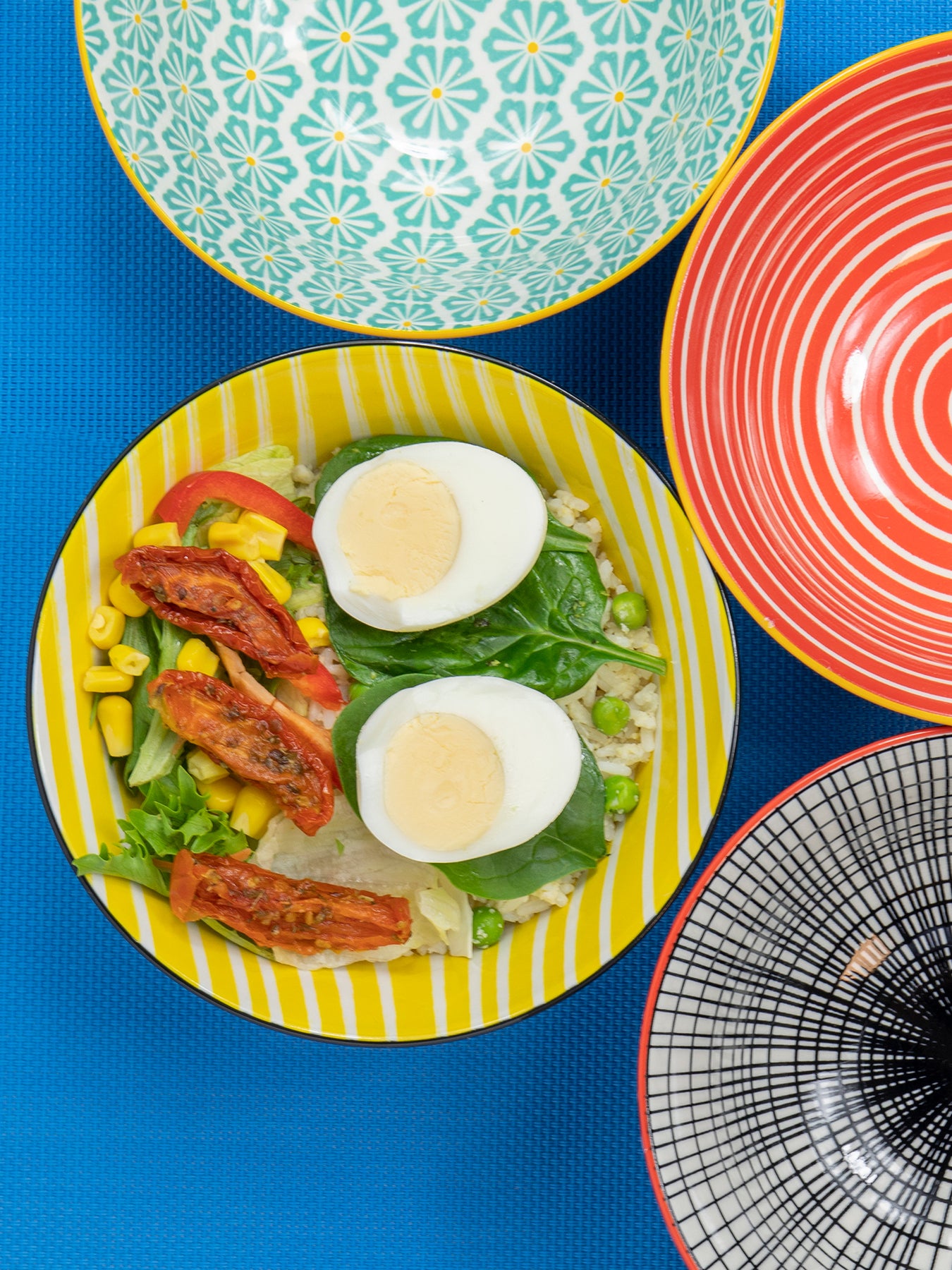 Glazed Stoneware Bowl Set of Four