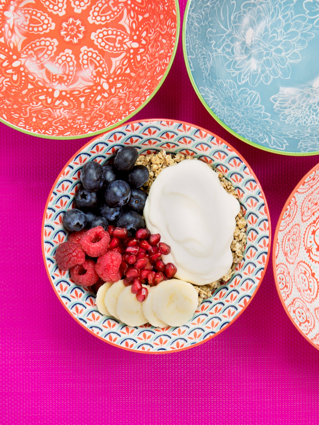 Glazed Stoneware Bowl Set of Four