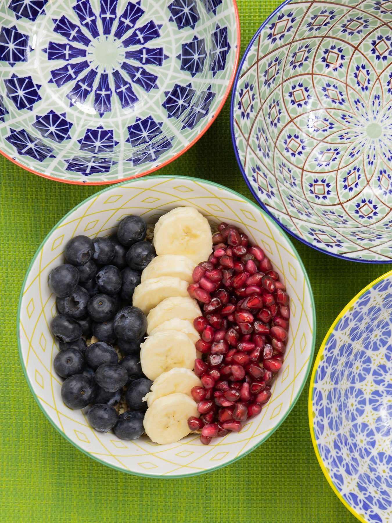 Glazed Stoneware Bowl Set of Four