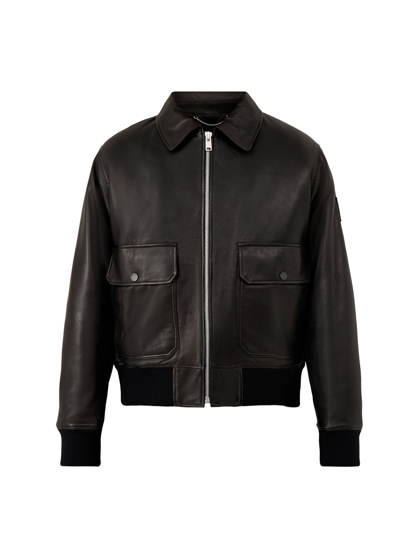 Pilot Leather Jacket Black