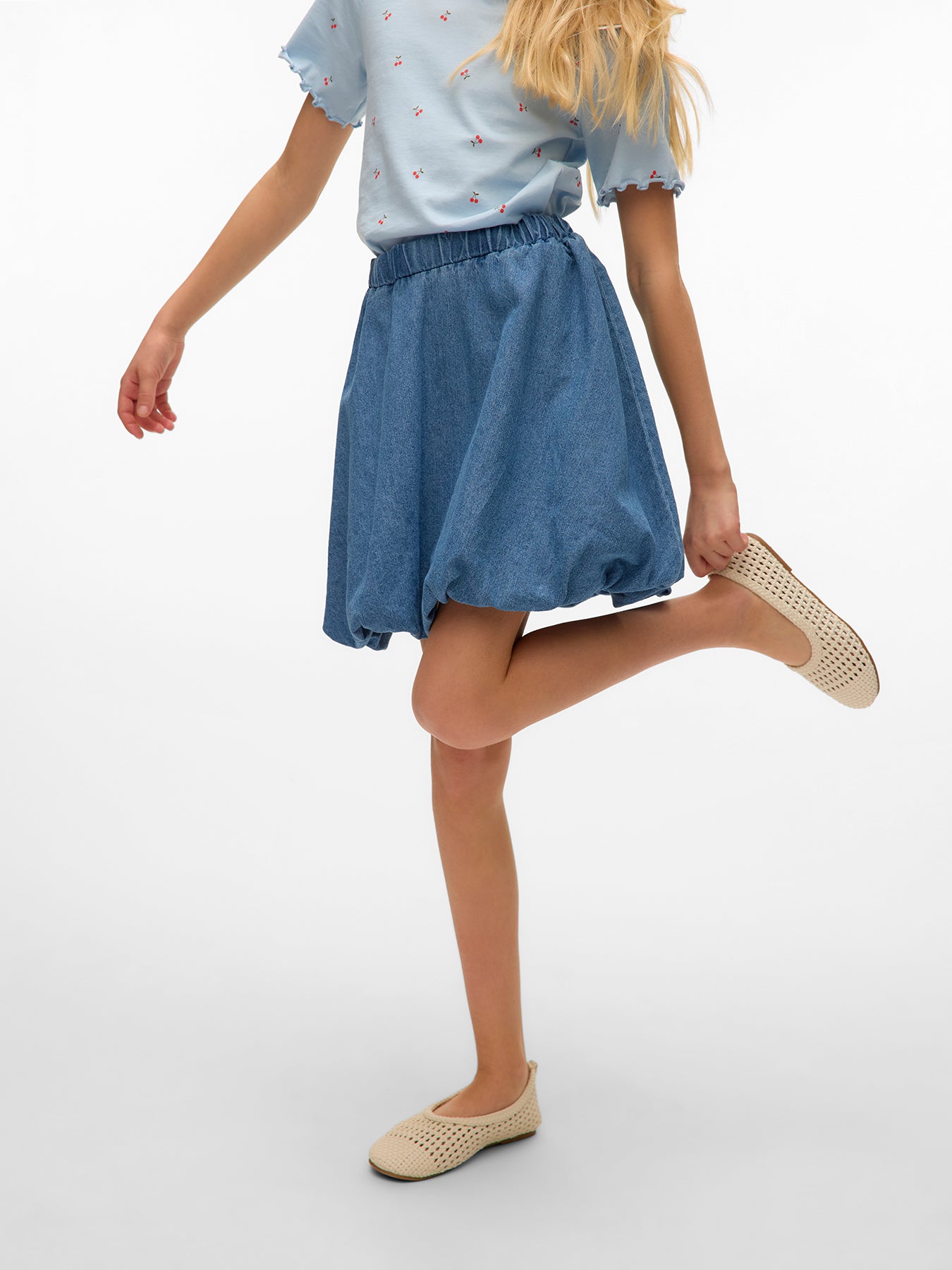 Masie Denim Skirt Medium Blue