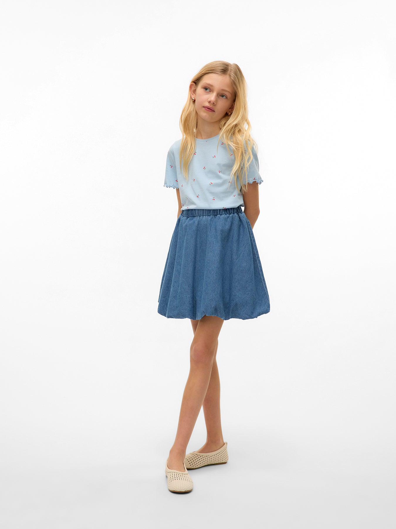 Masie Denim Skirt Medium Blue