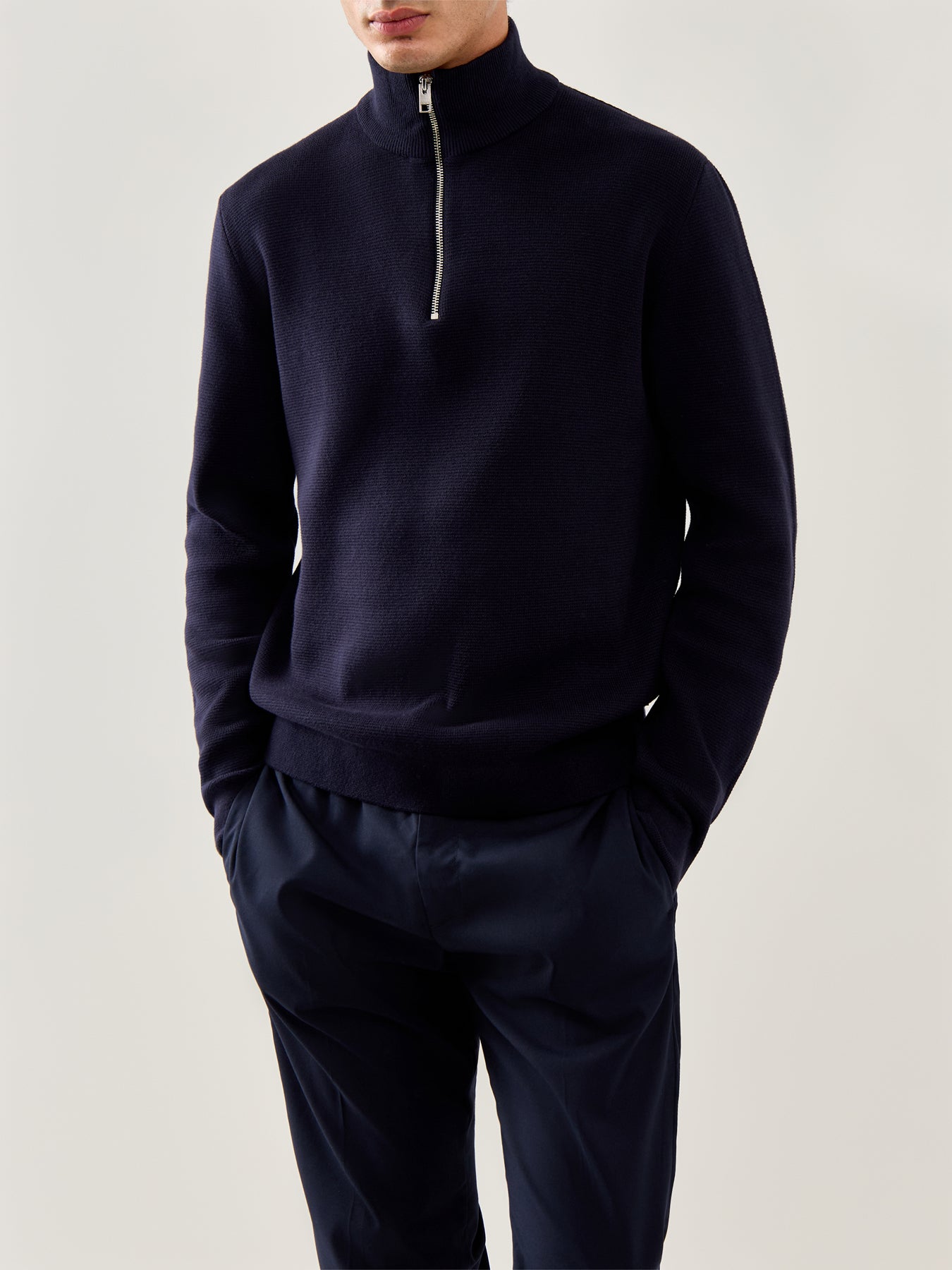 Milano Stitch Half Zip Knit