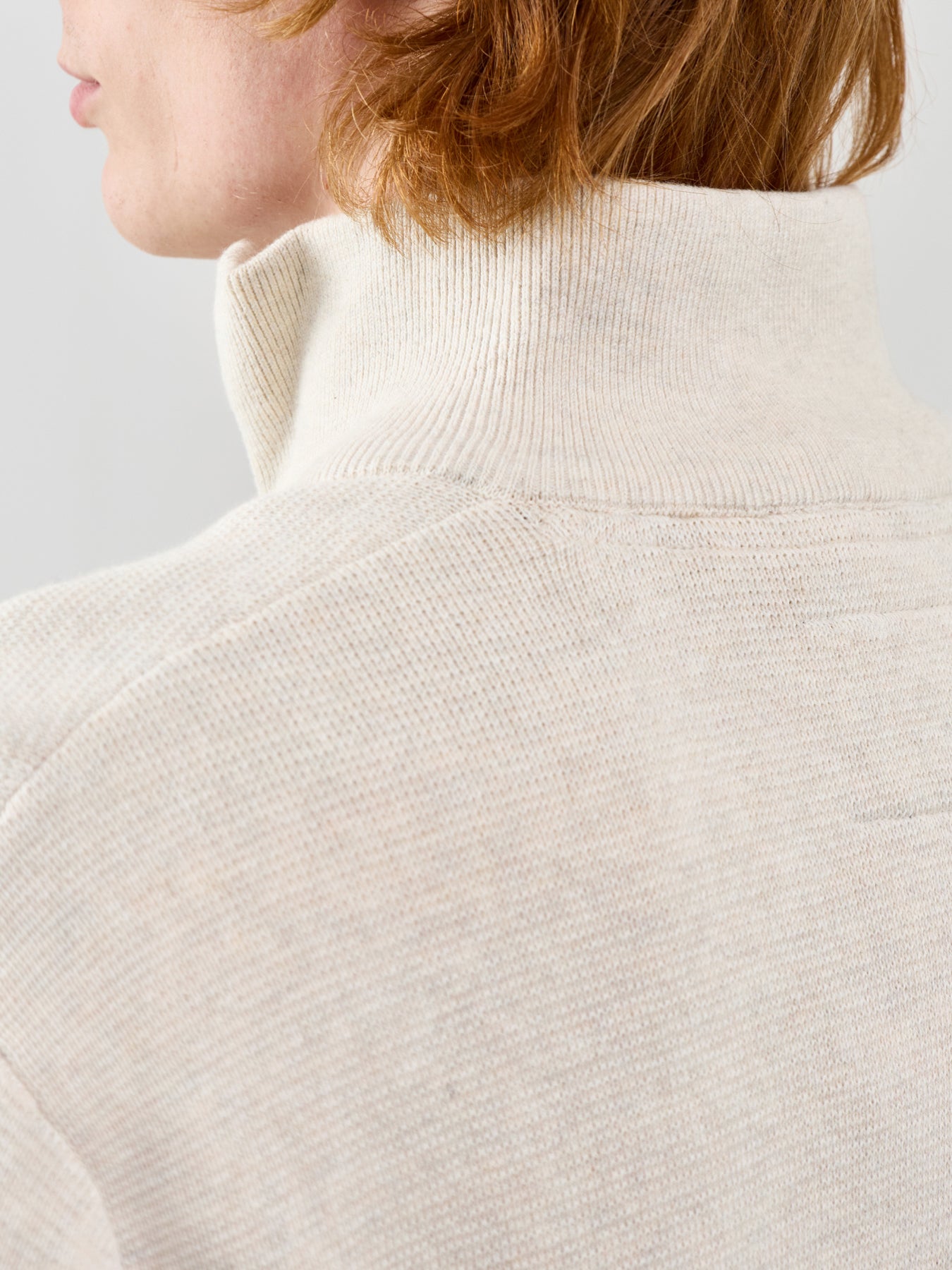 Half Zip Knit Sweatshirt