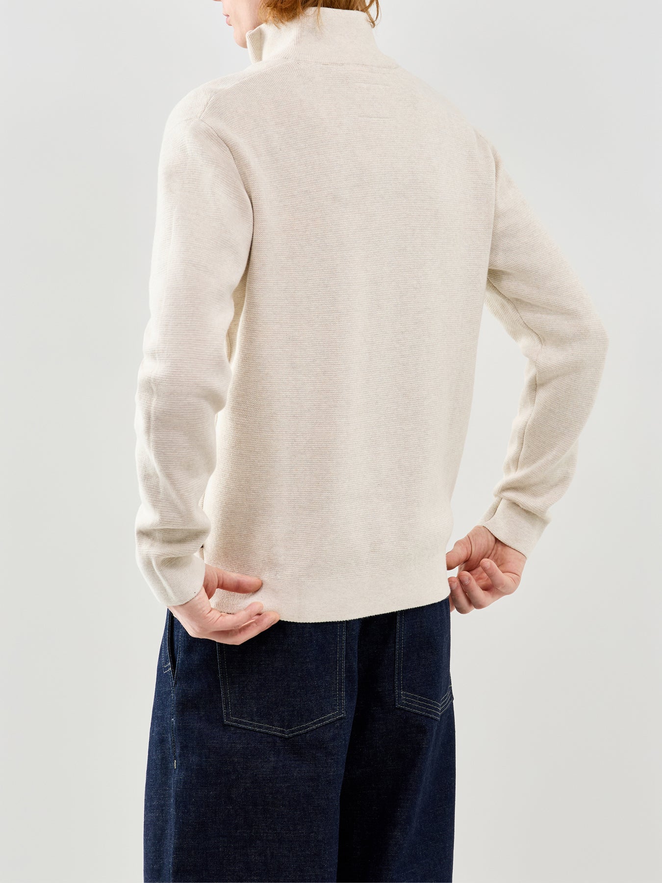 Half Zip Knit Sweatshirt