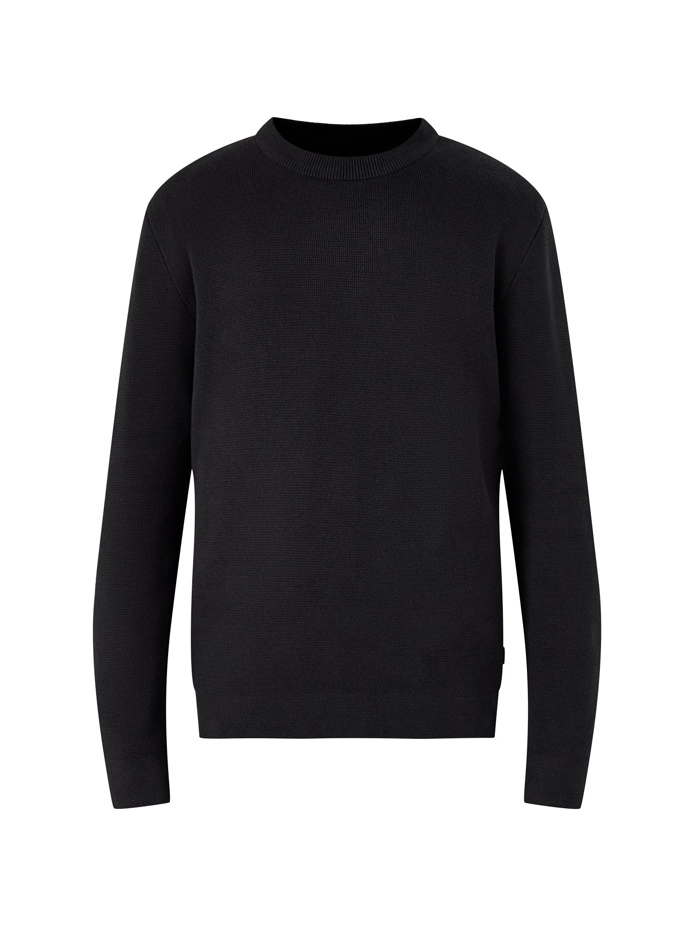 Milano Stitch Crew Knit Black