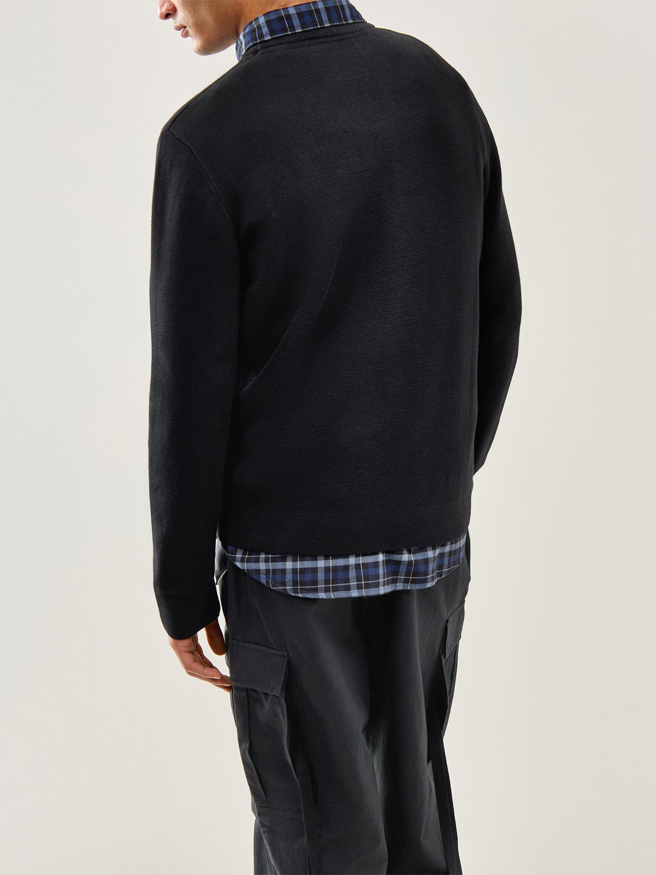 Milano Stitch Crew Knit Black