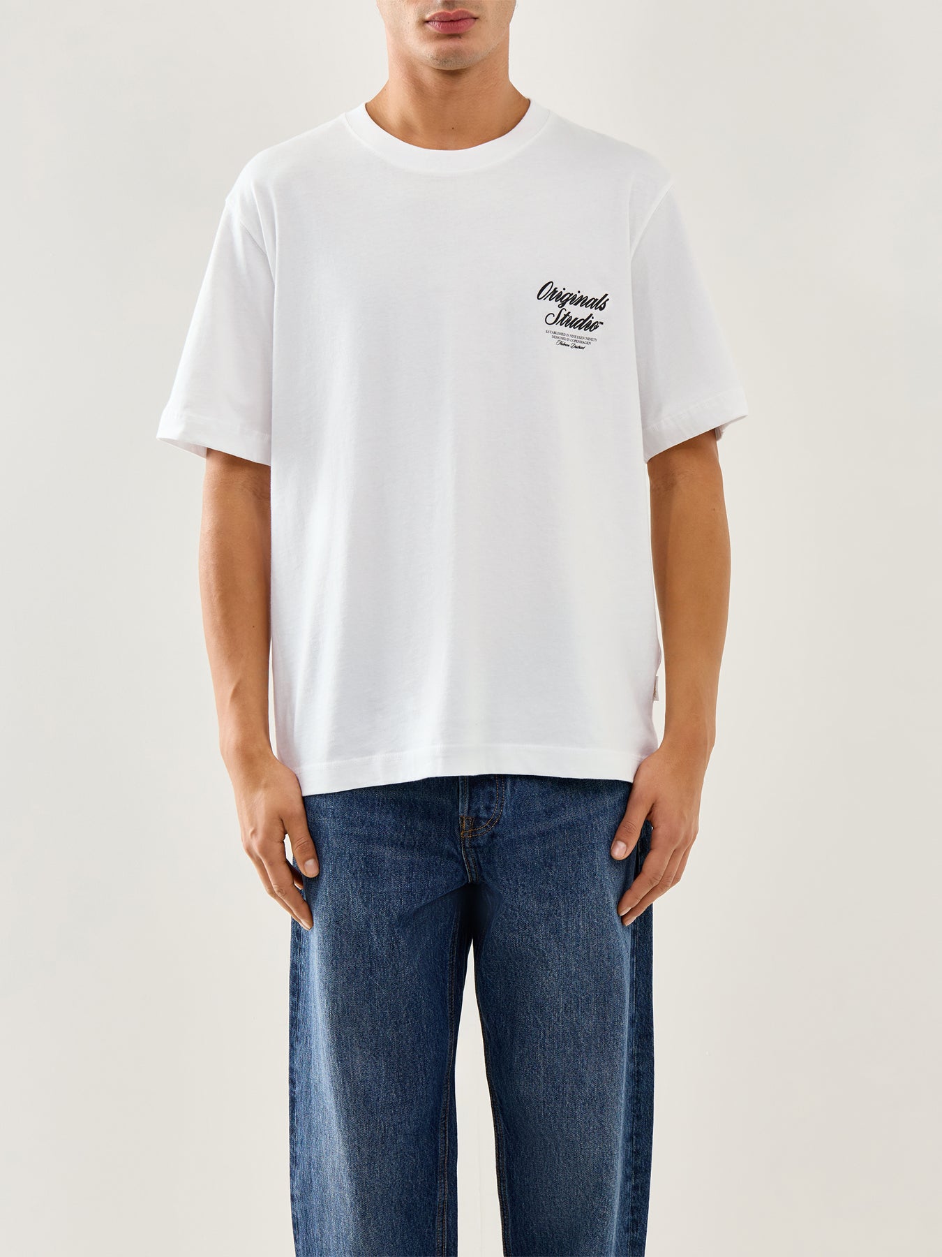 Typo Crew Neck T-Shirt White
