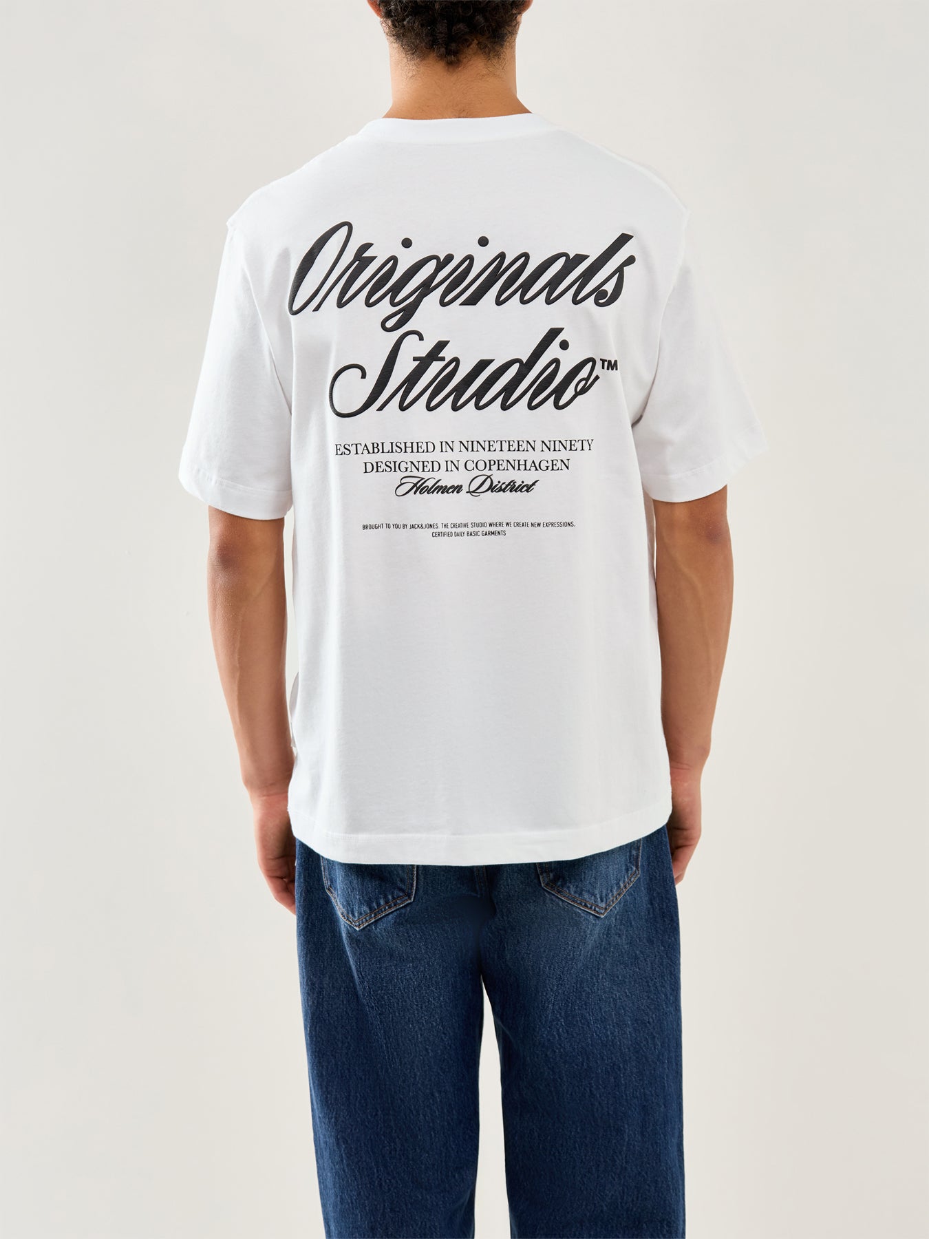Typo Crew Neck T-Shirt White